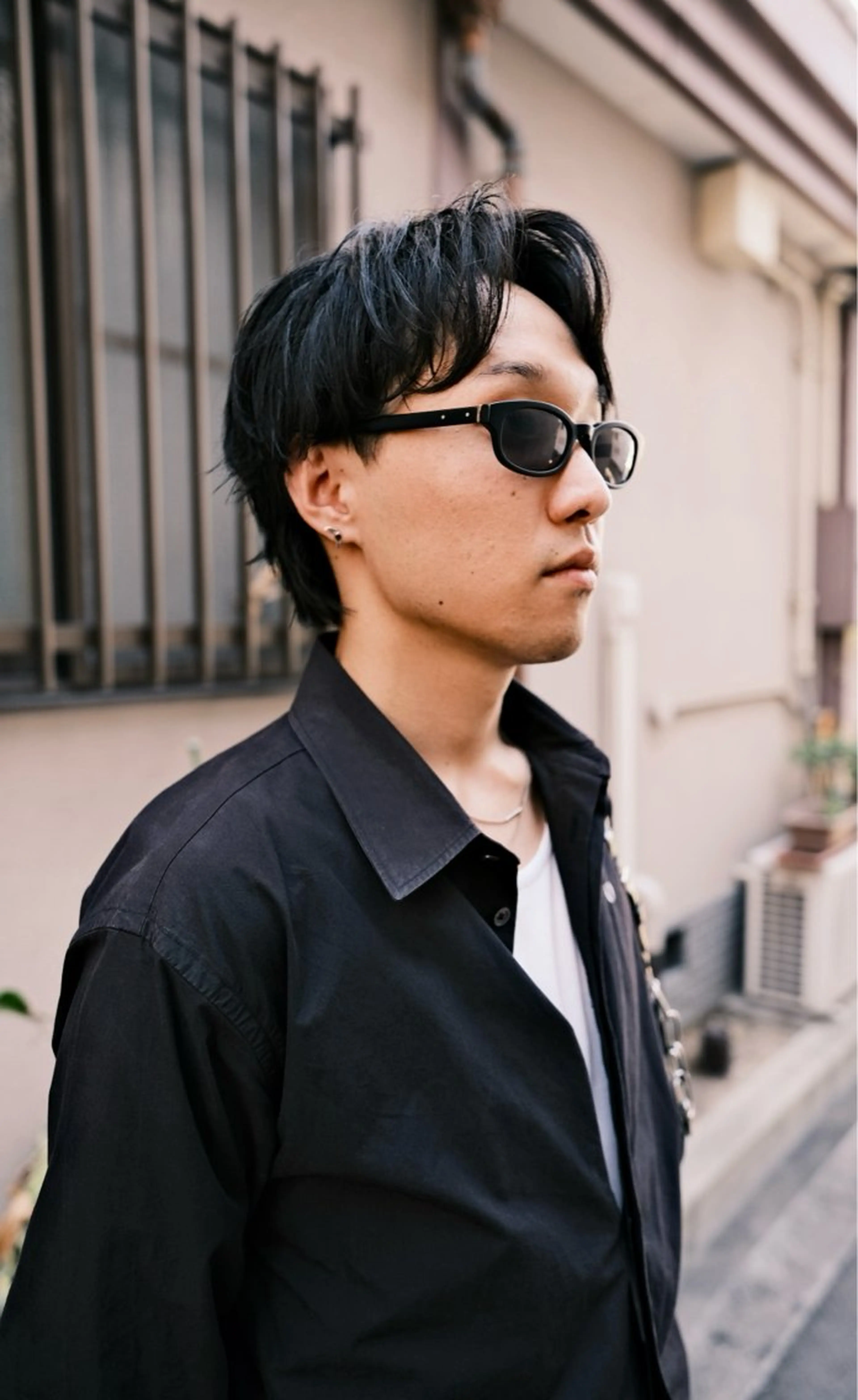 パーマ メンズ センターパート 刈り上げ BELOMAN所属・スパイキーショート /パーマ/山本孝明のヘアスタイル