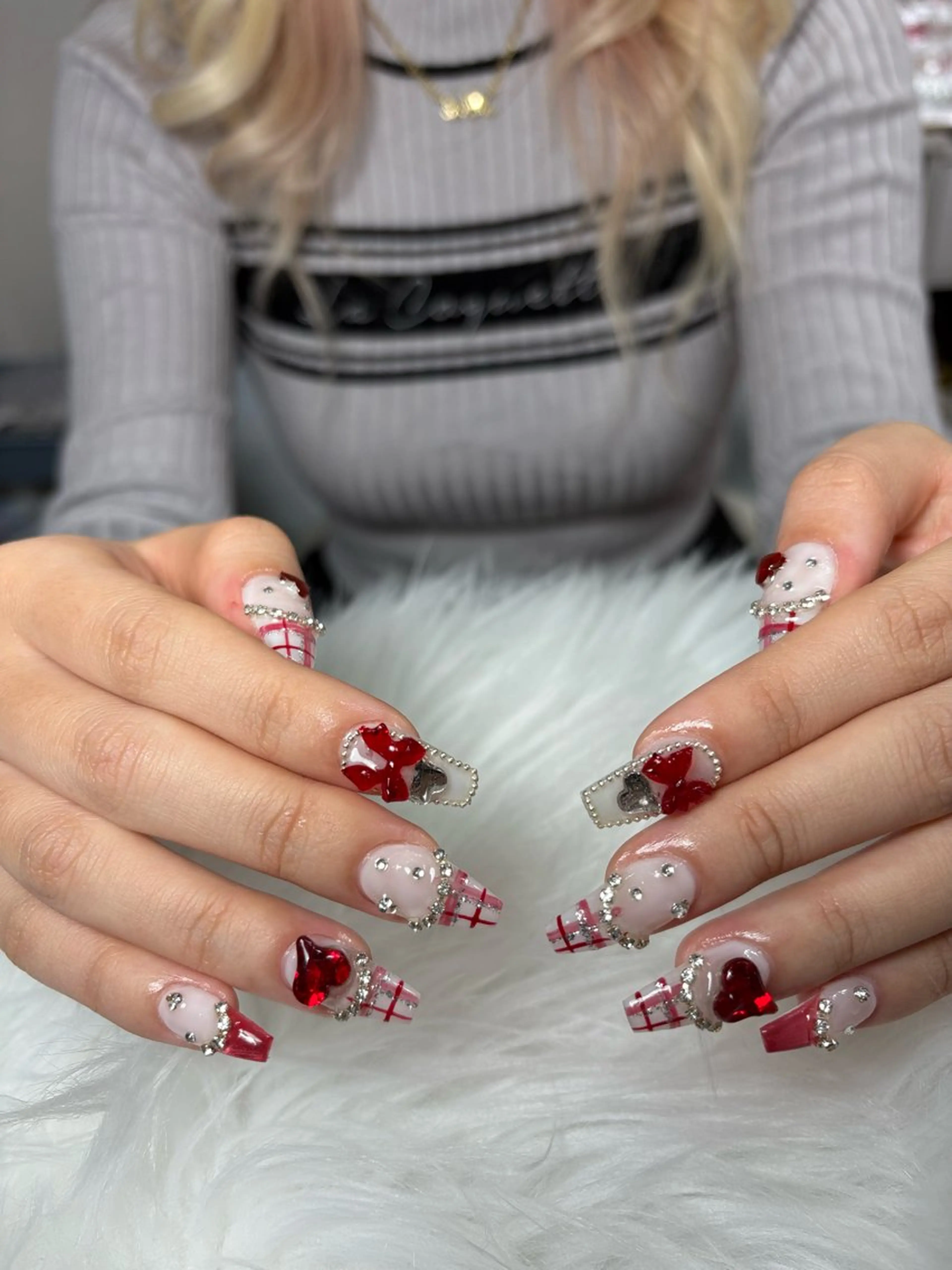 ネイル アートネイル 長さ出し ジェルネイル マグネットネイル ニュアンスネイル なな_ CloudyChanのネイルデザイン