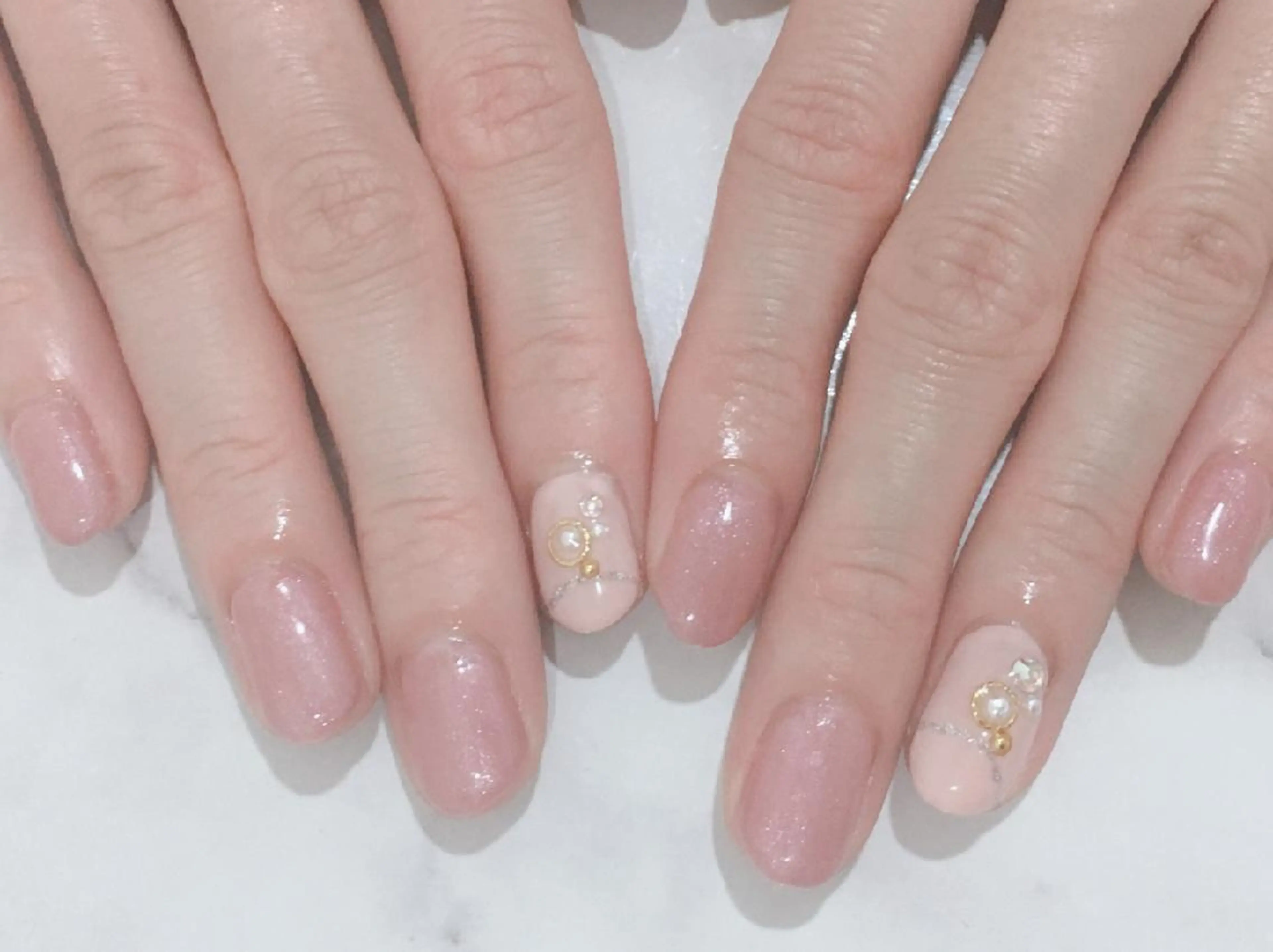 ネイル フラワーネイル ピンク ハンドネイル ネイル＆フラワーサロン〜Ri✦hiro〜鳥栖店所属・HIRATA RIEのネイルデザイン