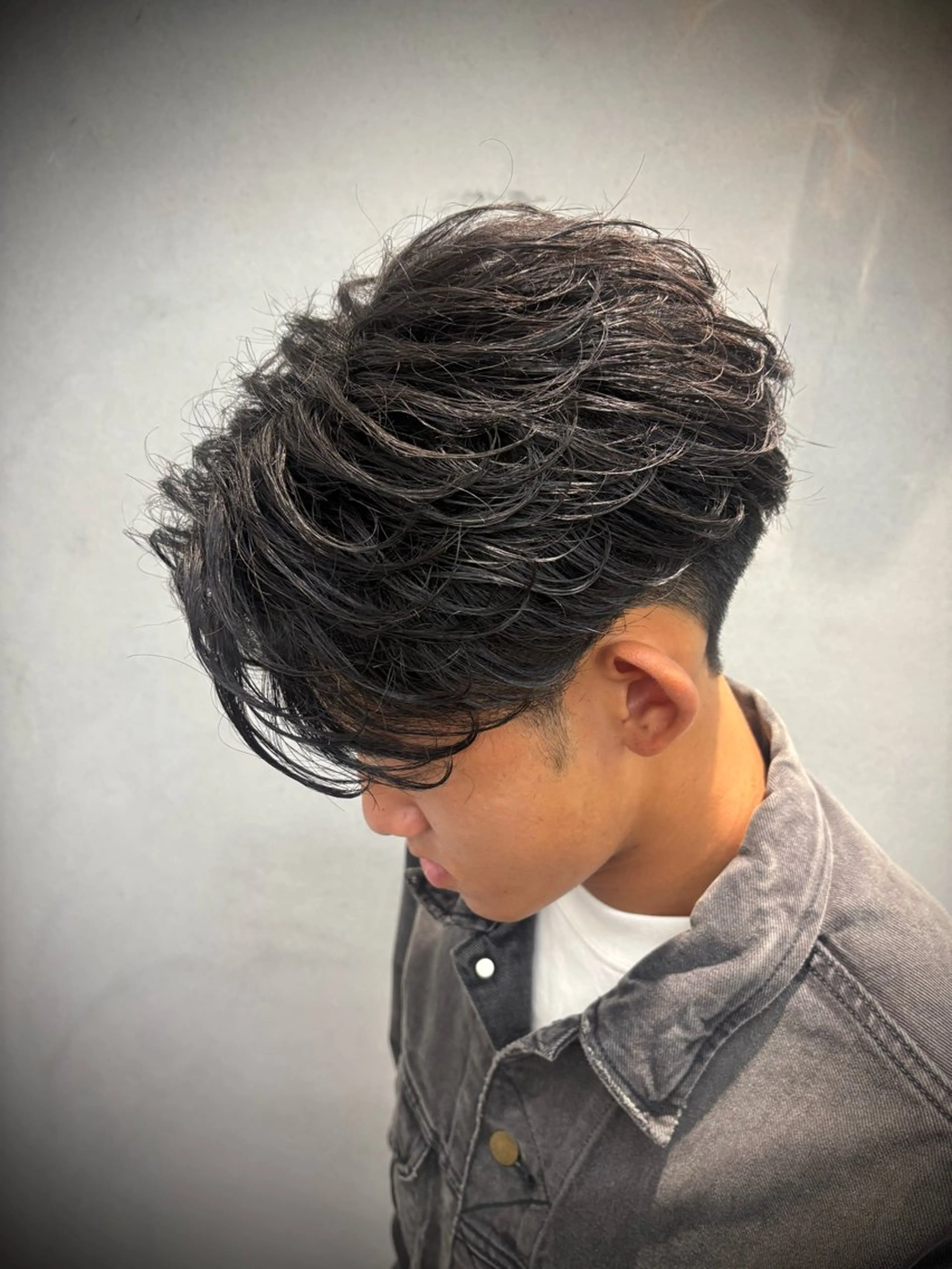 パーマ メンズ フェザーパーマ メンズパーマ カット パーマ 中島 耀一朗のヘアスタイル