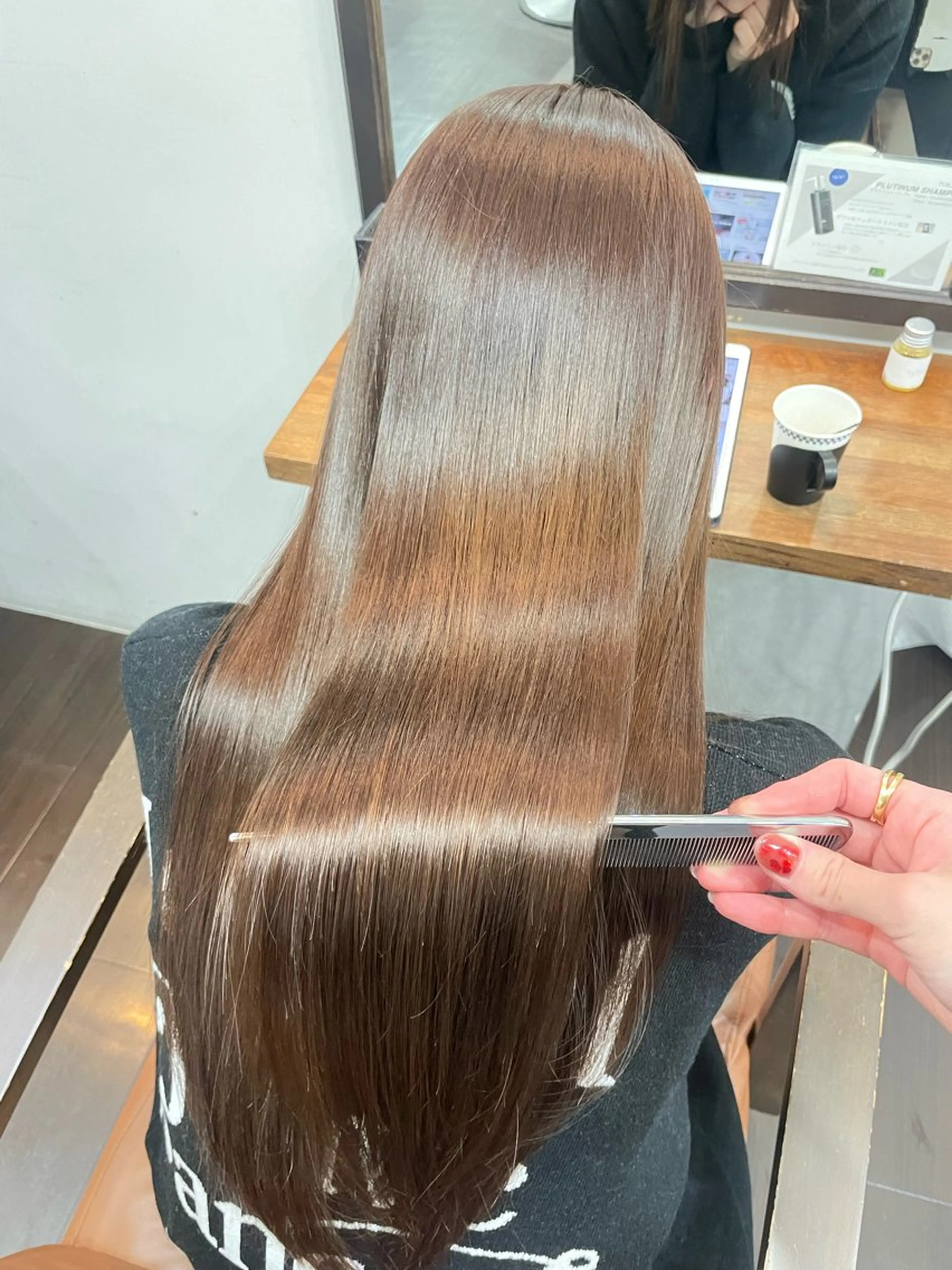 ロング 似合わせカット トリートメント 透明感カラー名駅 名駅みゆのヘアスタイル