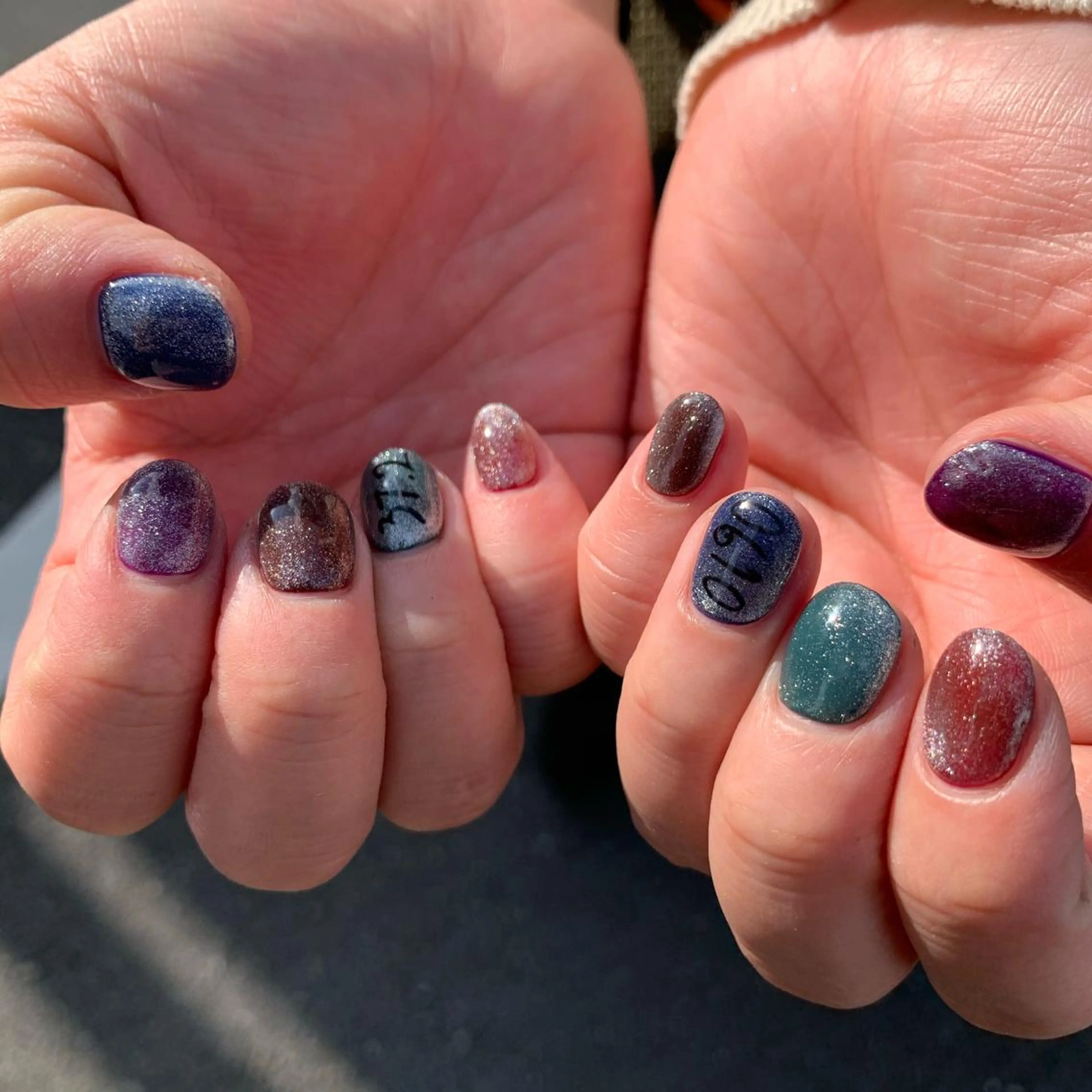 ショート カラー パーマ ヘアアレンジ メンズ キッズ ネイル マツエク・マツパ feey ⁑erinaのネイルデザイン