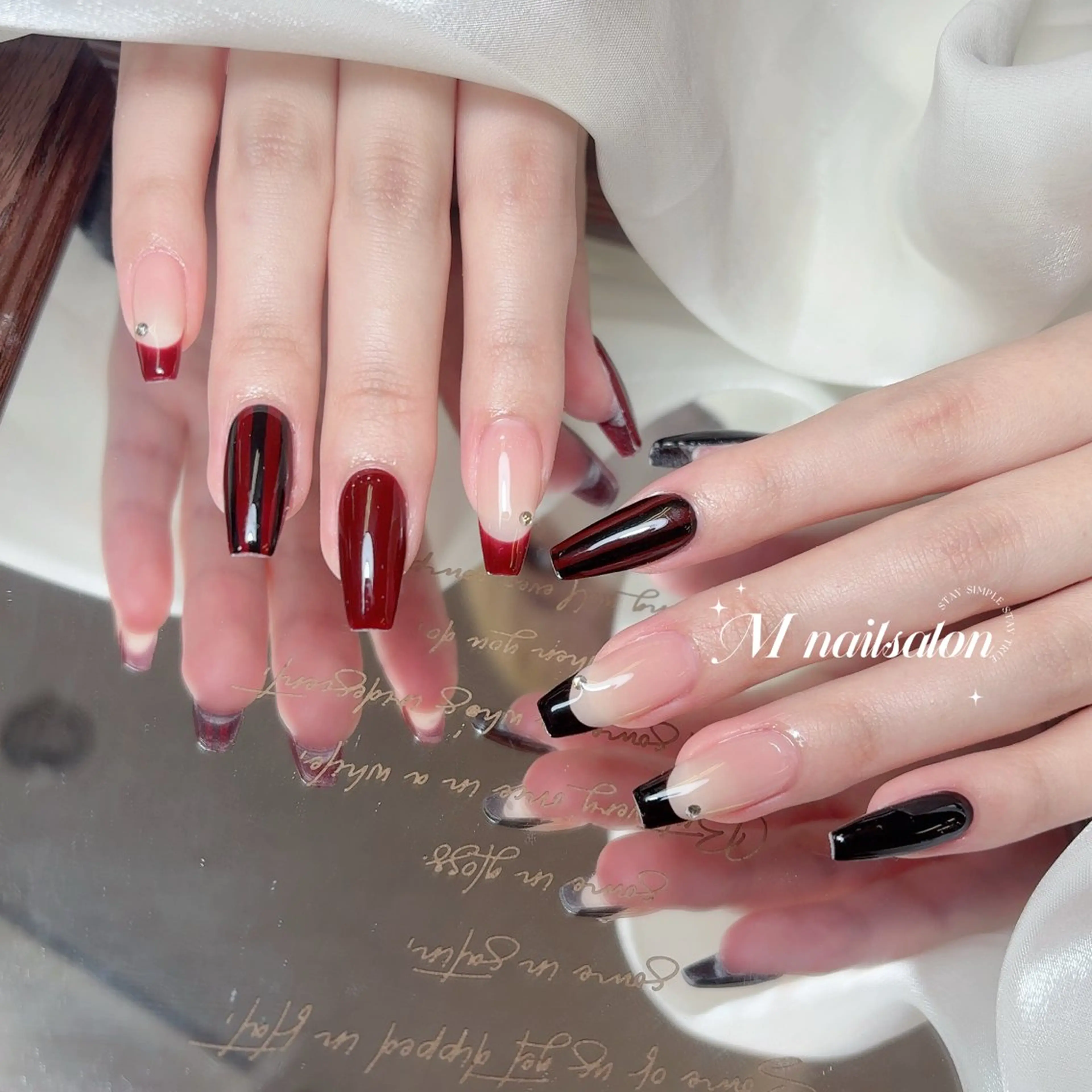 ネイル ハンドネイル M🌷nail 長さだし専門店のネイルデザイン