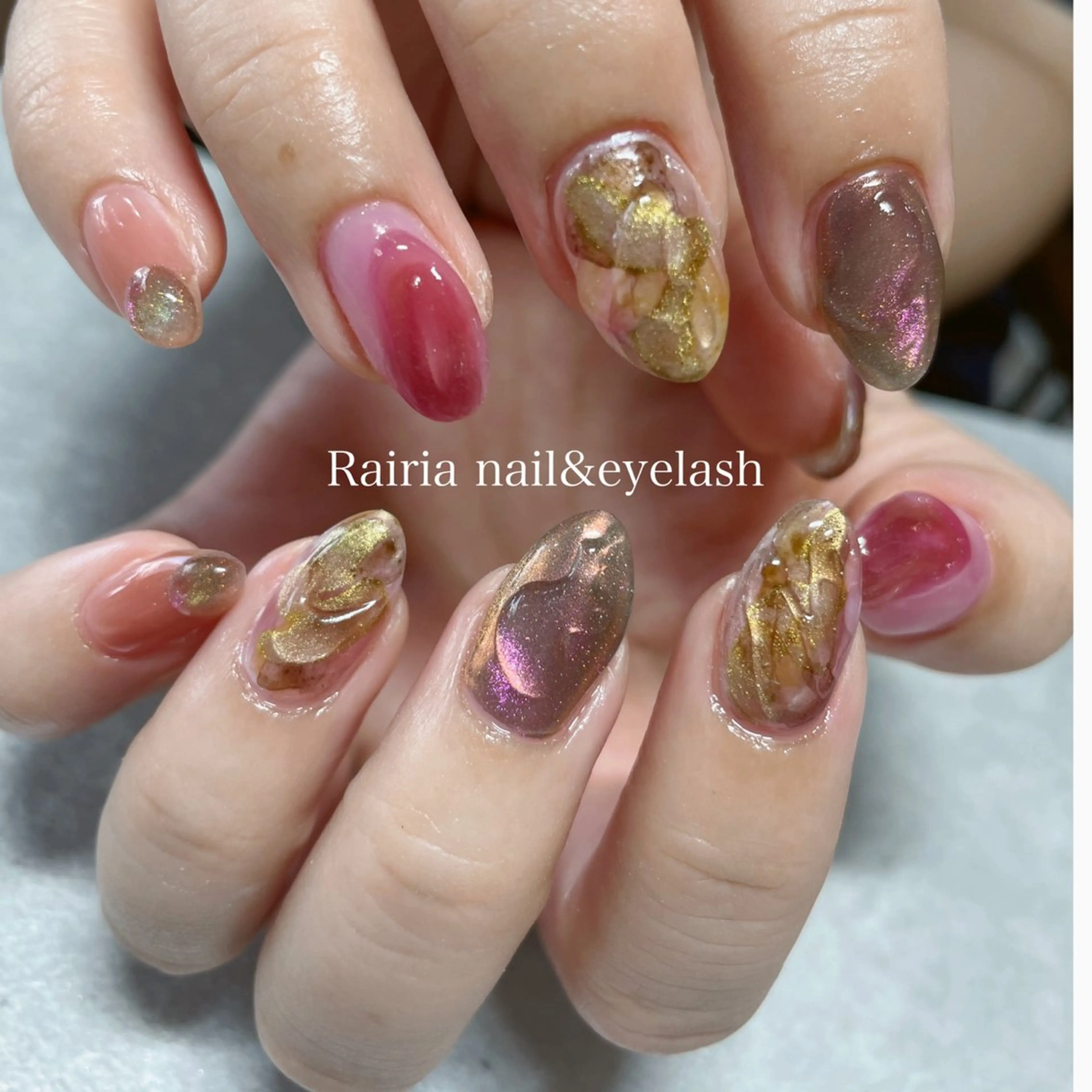 ネイル 持ち込み ハンドネイル Rairia nail&eyelash小岩店所属・Rairianail 小岩店のネイルデザイン