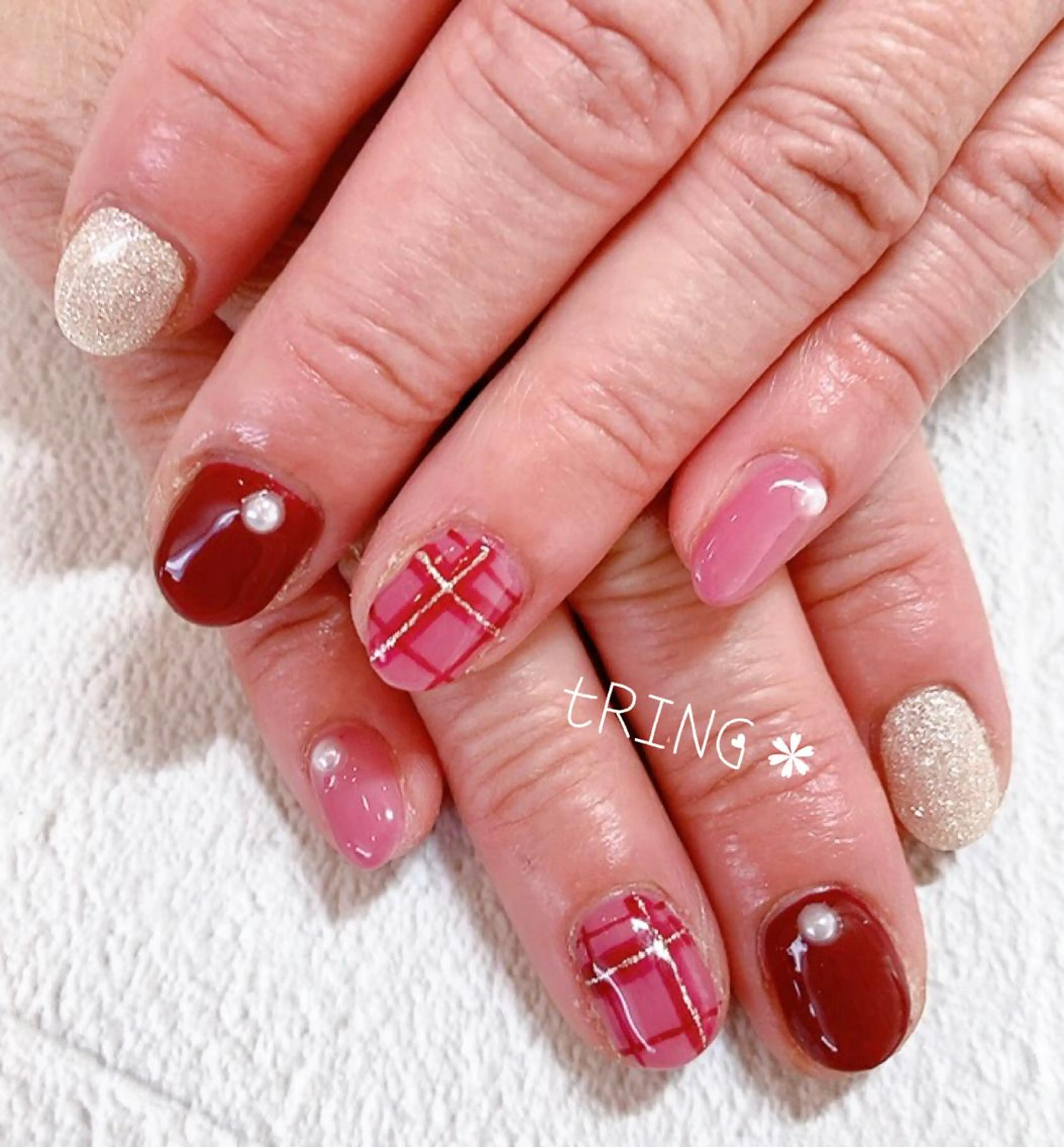 ネイル ハンドネイル tRING＊ しいの木台のネイルデザイン