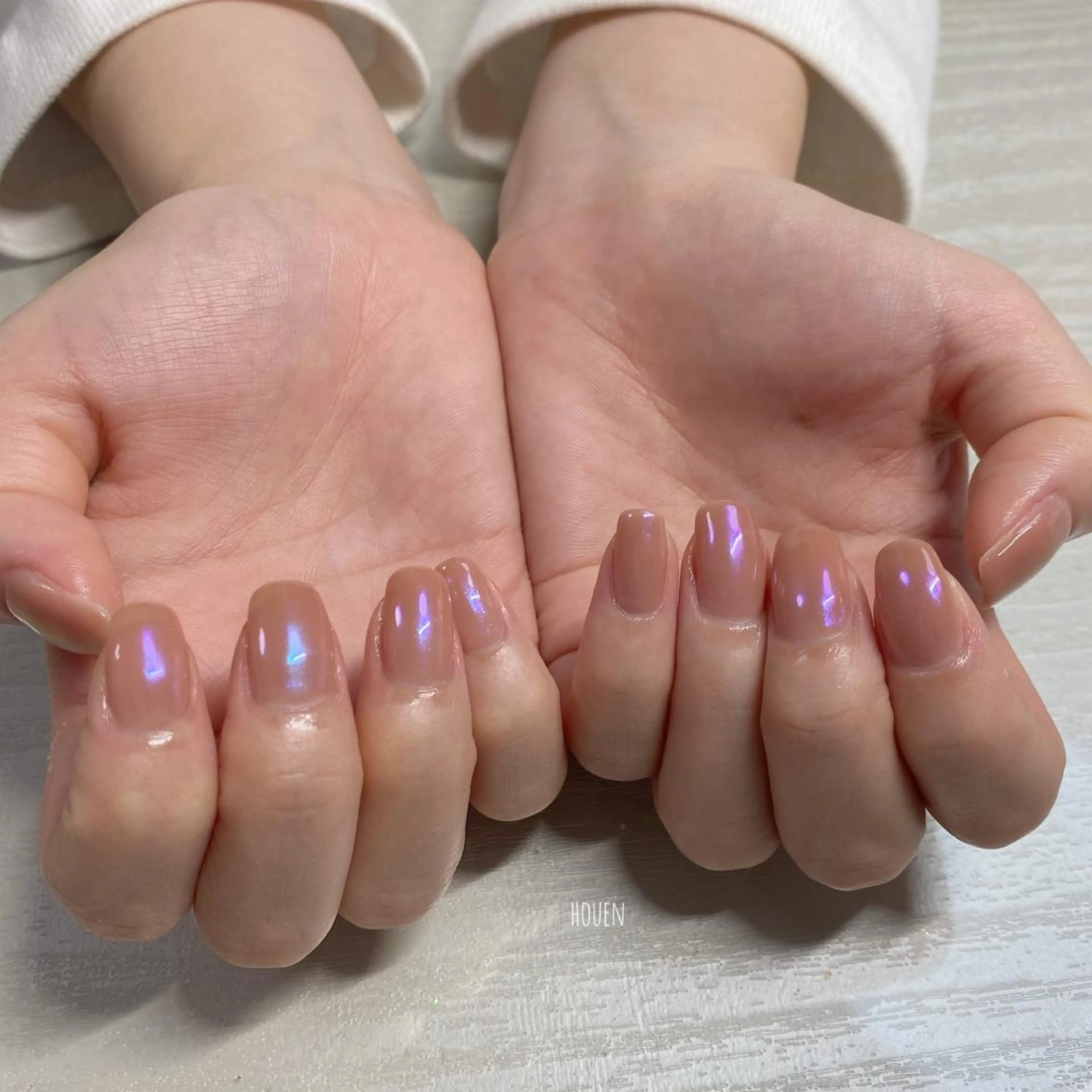 ネイル ミラーネイル I P'ink nail salon所属・I pinknail 韓国風·持ち込み専門のネイルデザイン
