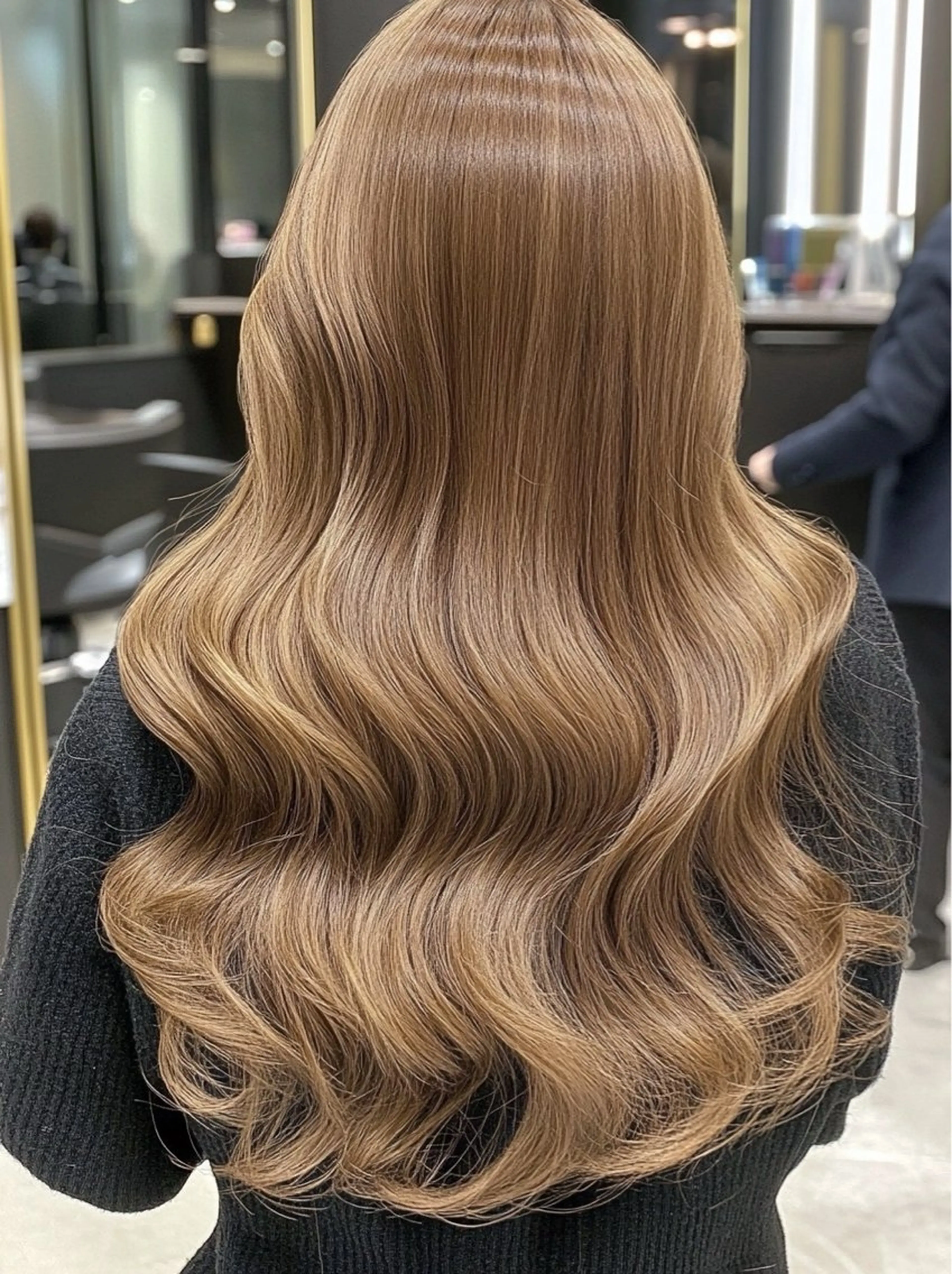 【地毛風ロングに変身💖】透明感カラー＋シールエクステ70本＋ケアトリートメント＋（カット無料）￥19800の写真