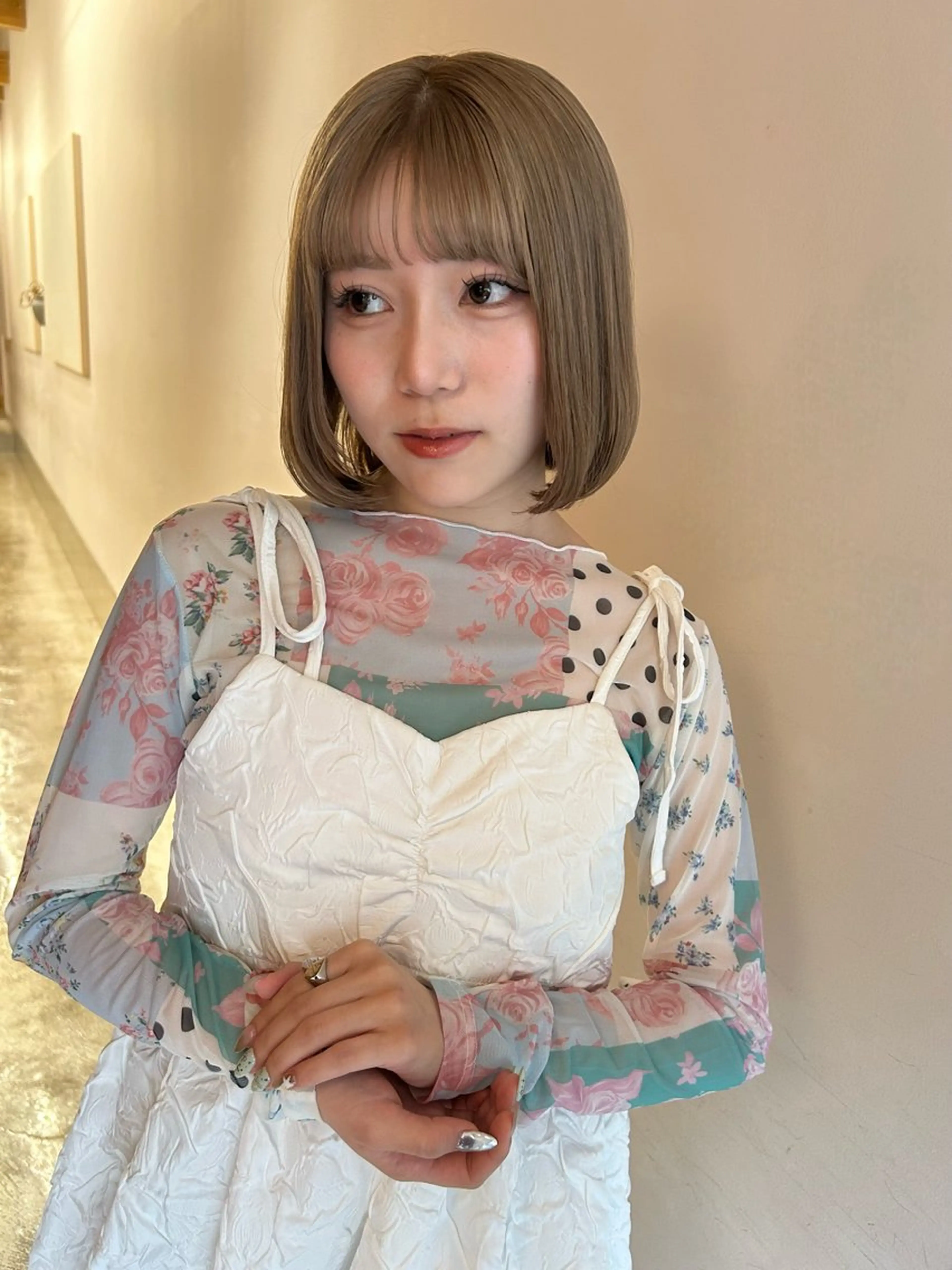 ミディアム カラー ヘアカラー land所属・透明感カラー/レイヤ ー🌙Honokaのヘアスタイル