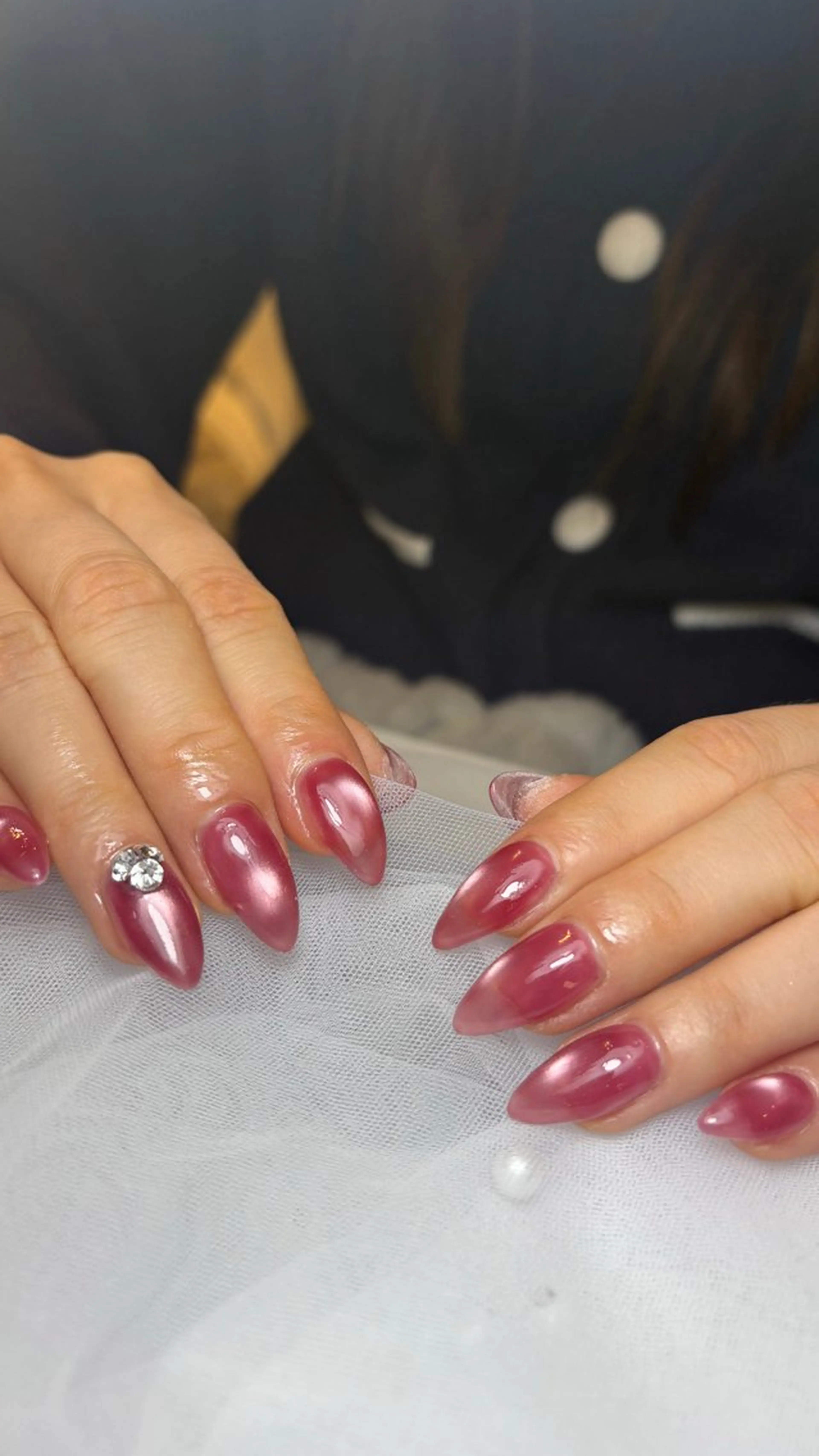 ネイル マグネットネイル 🖤マイリー/ 新宿/歌舞伎町🖤のネイルデザイン