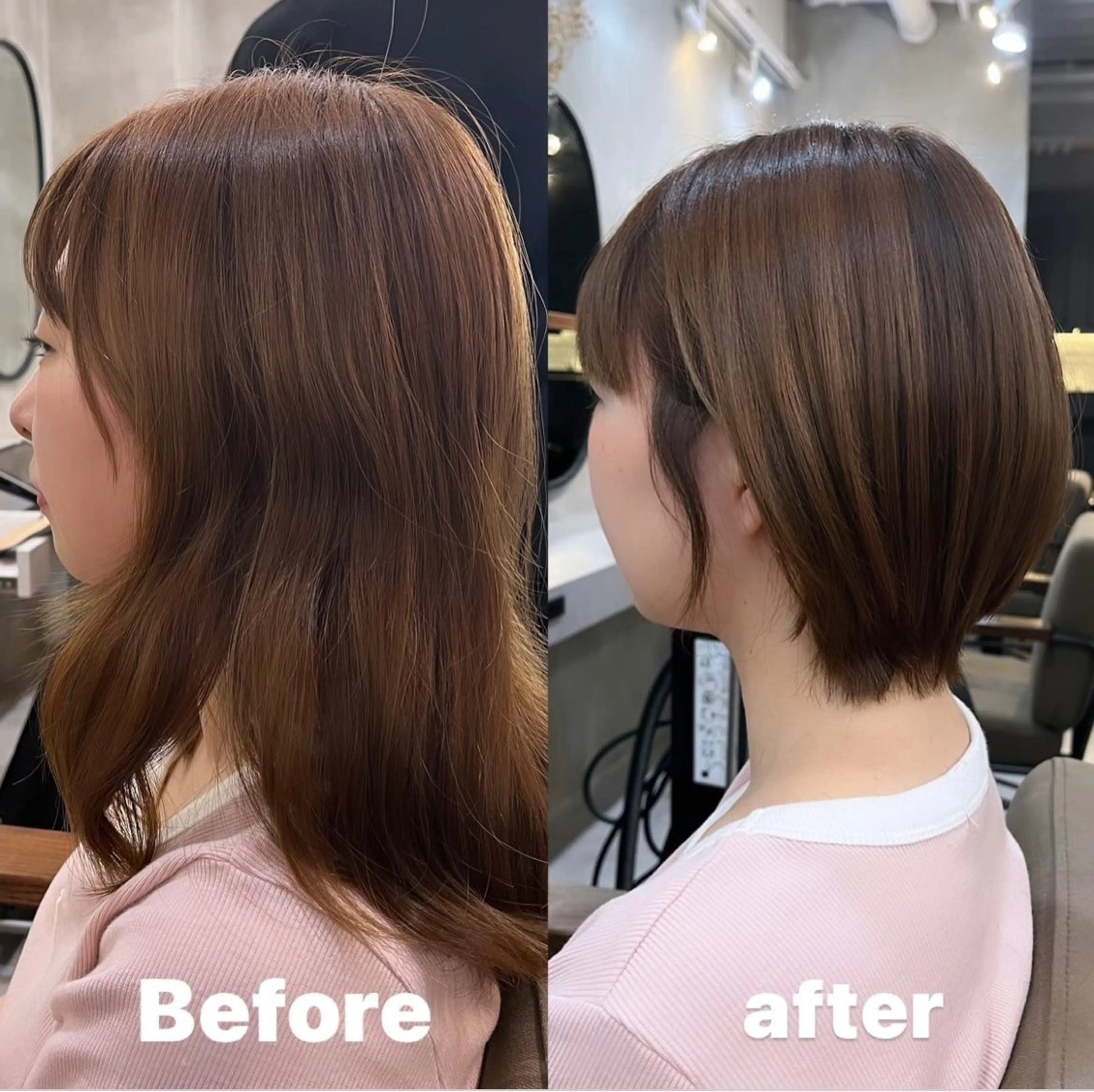 ショート カラー ショートボブ ボブ ショートヘア 小顔カット RIYA❤︎ Aujuaソムリエのヘアスタイル