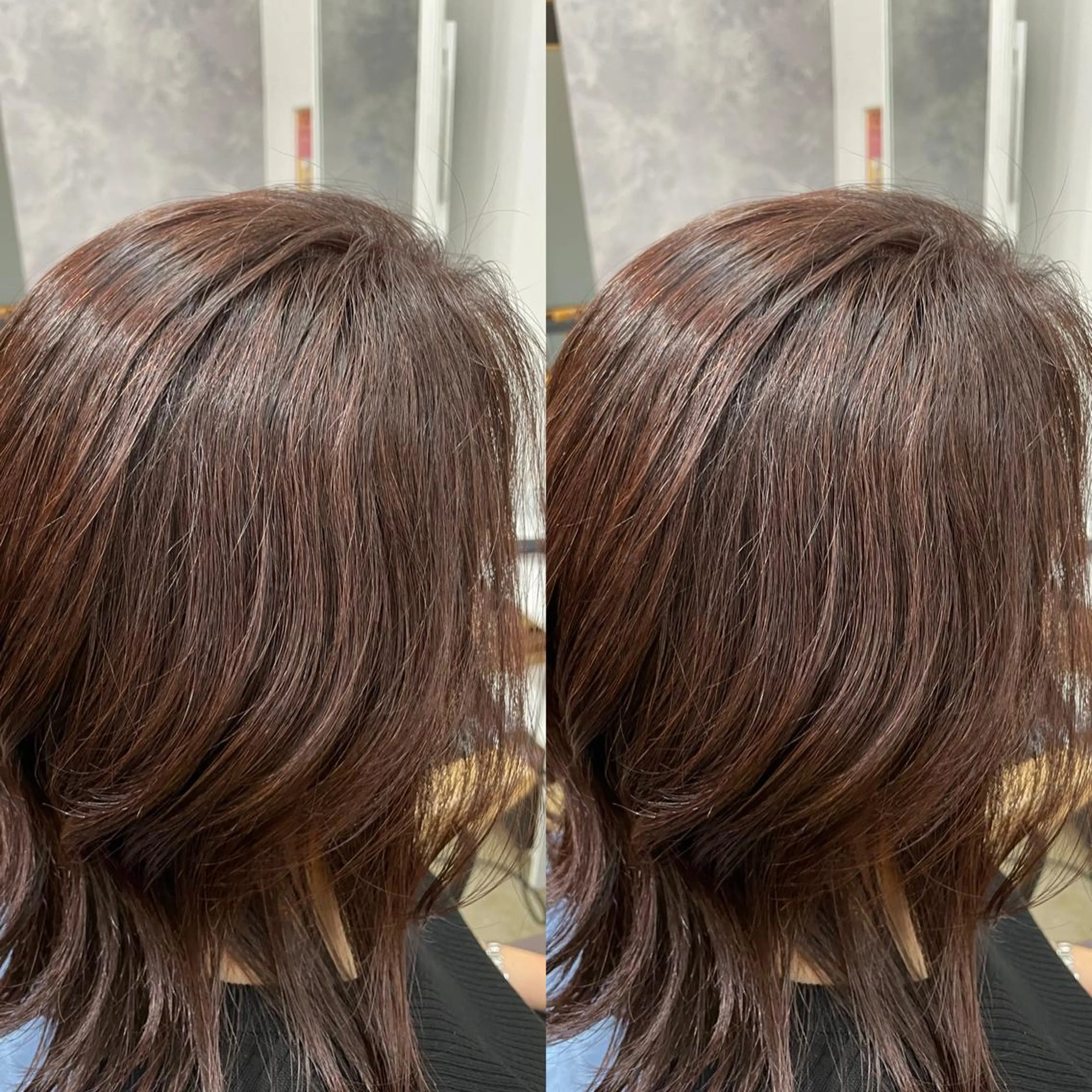 セミロング カラー Snaly カラー特化ページのヘアスタイル