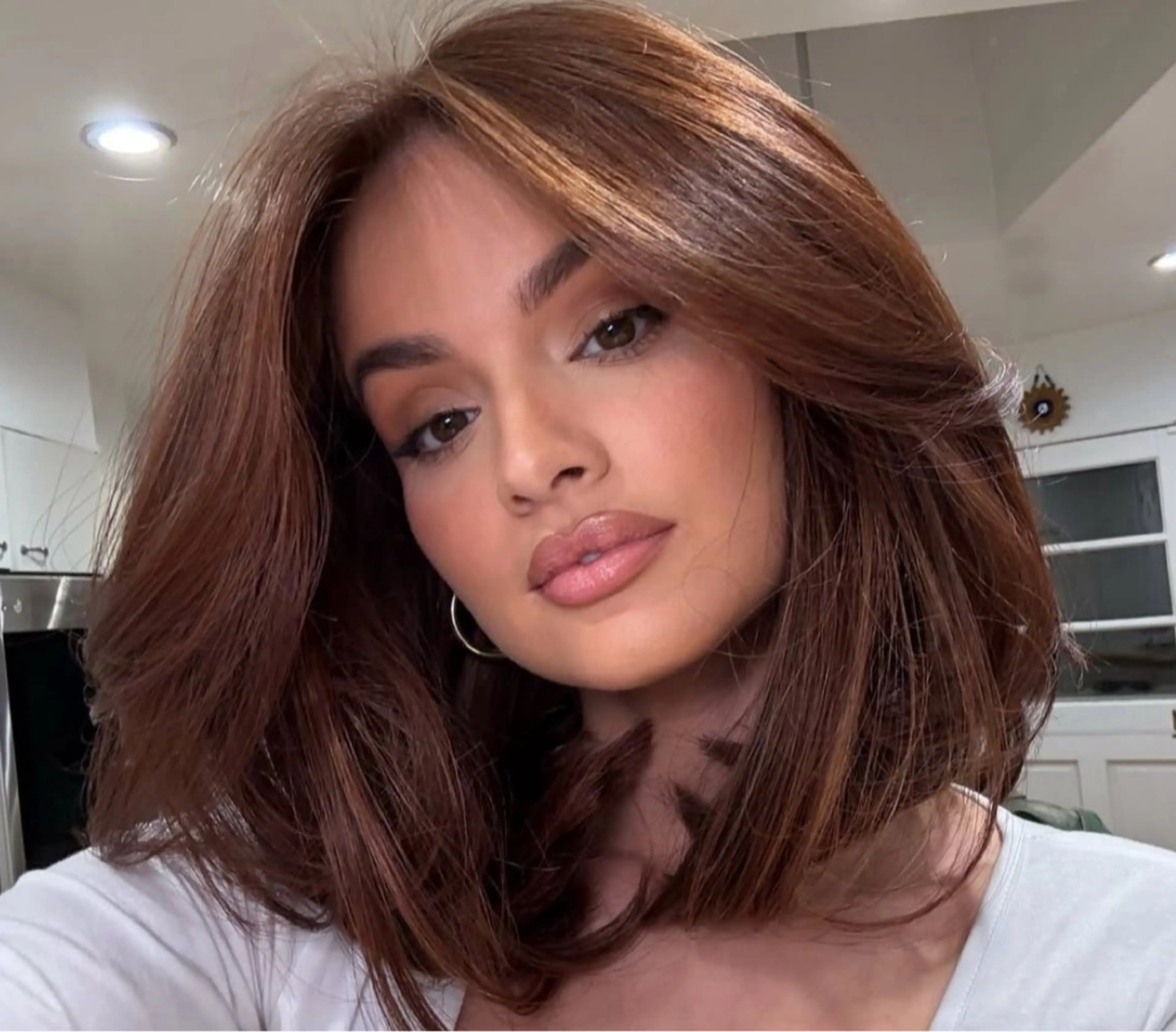 ミディアム karin💋海外 レイヤーカットのヘアスタイル