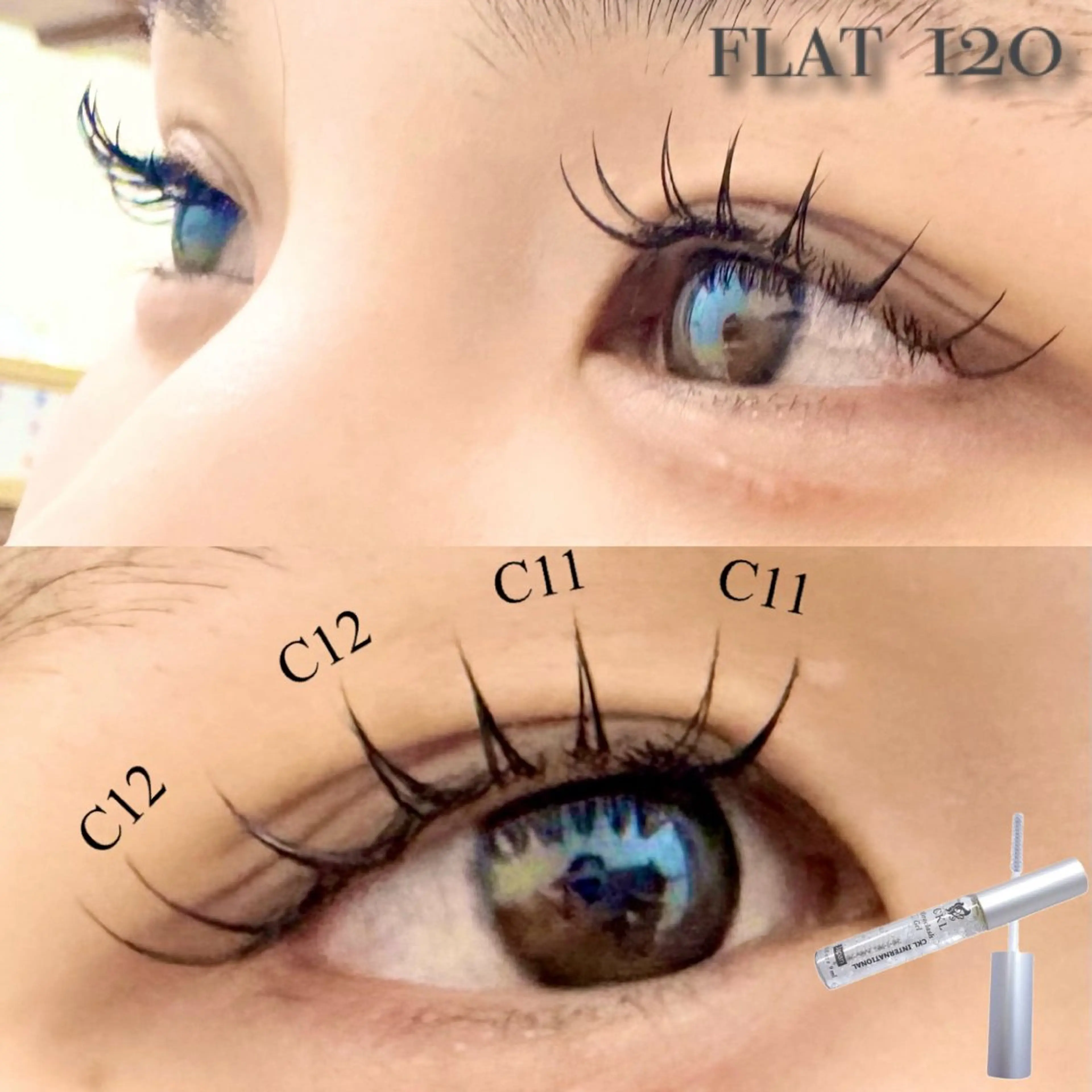 マツエク・マツパ 束感まつ毛 目尻長め マツエク eyelash salon Lacy所属・アイデザイナー MIKIのマツエク・マツパデザイン