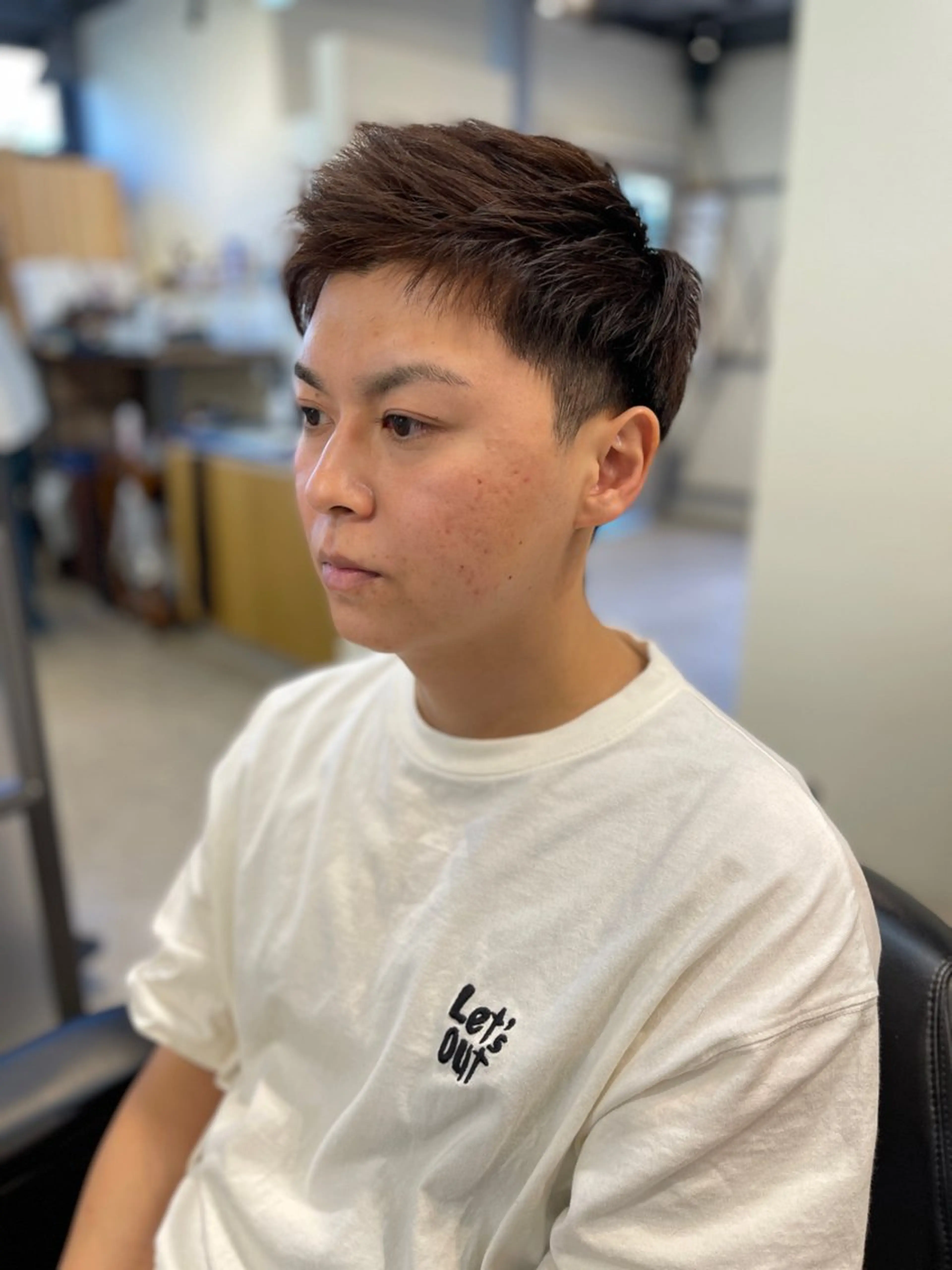 ショート ショートヘア 女性理容師 さちのヘアスタイル