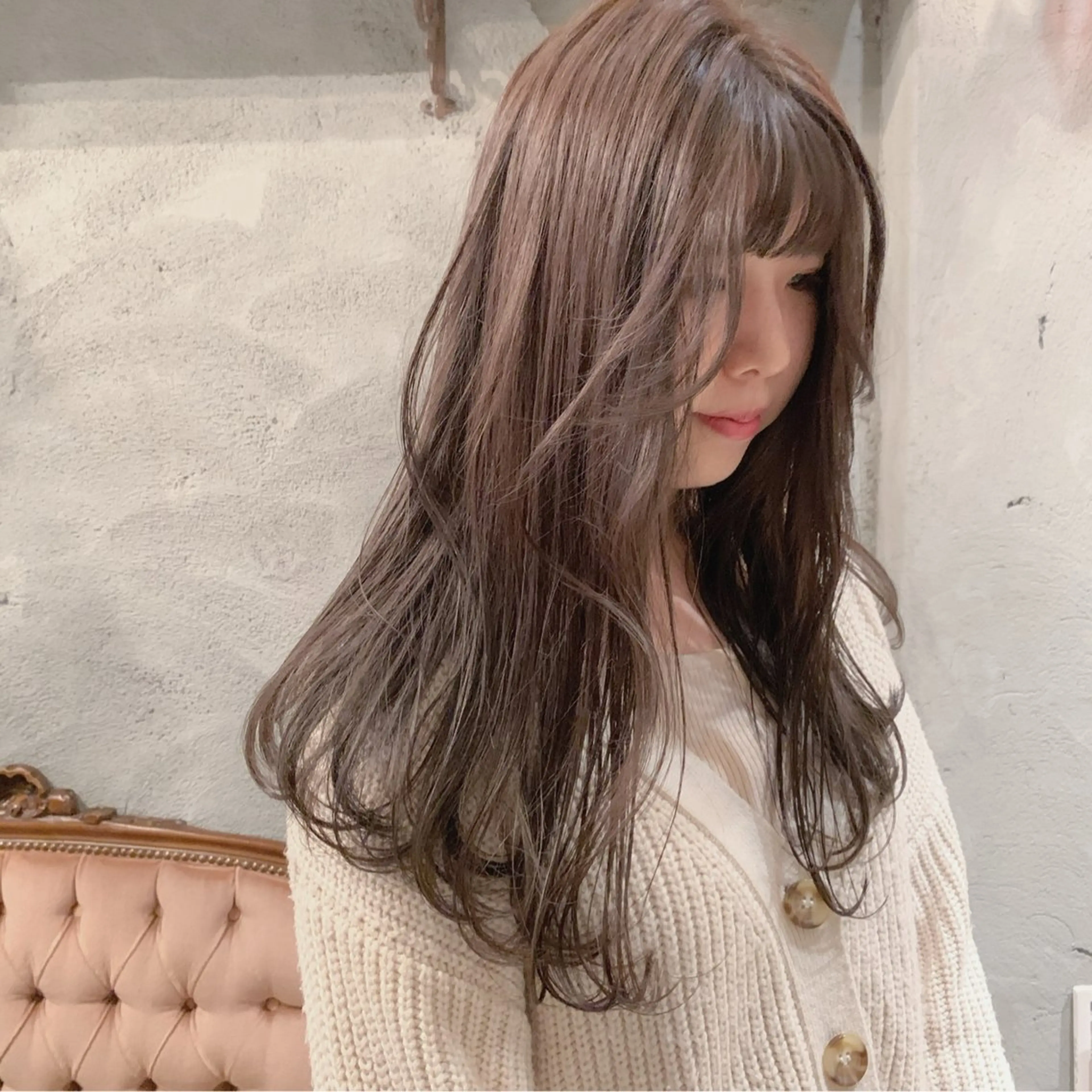 ロング カラー 透明感カラー グレージュ 鎌田卓也/髪質改善 /透明感カラーのヘアスタイル