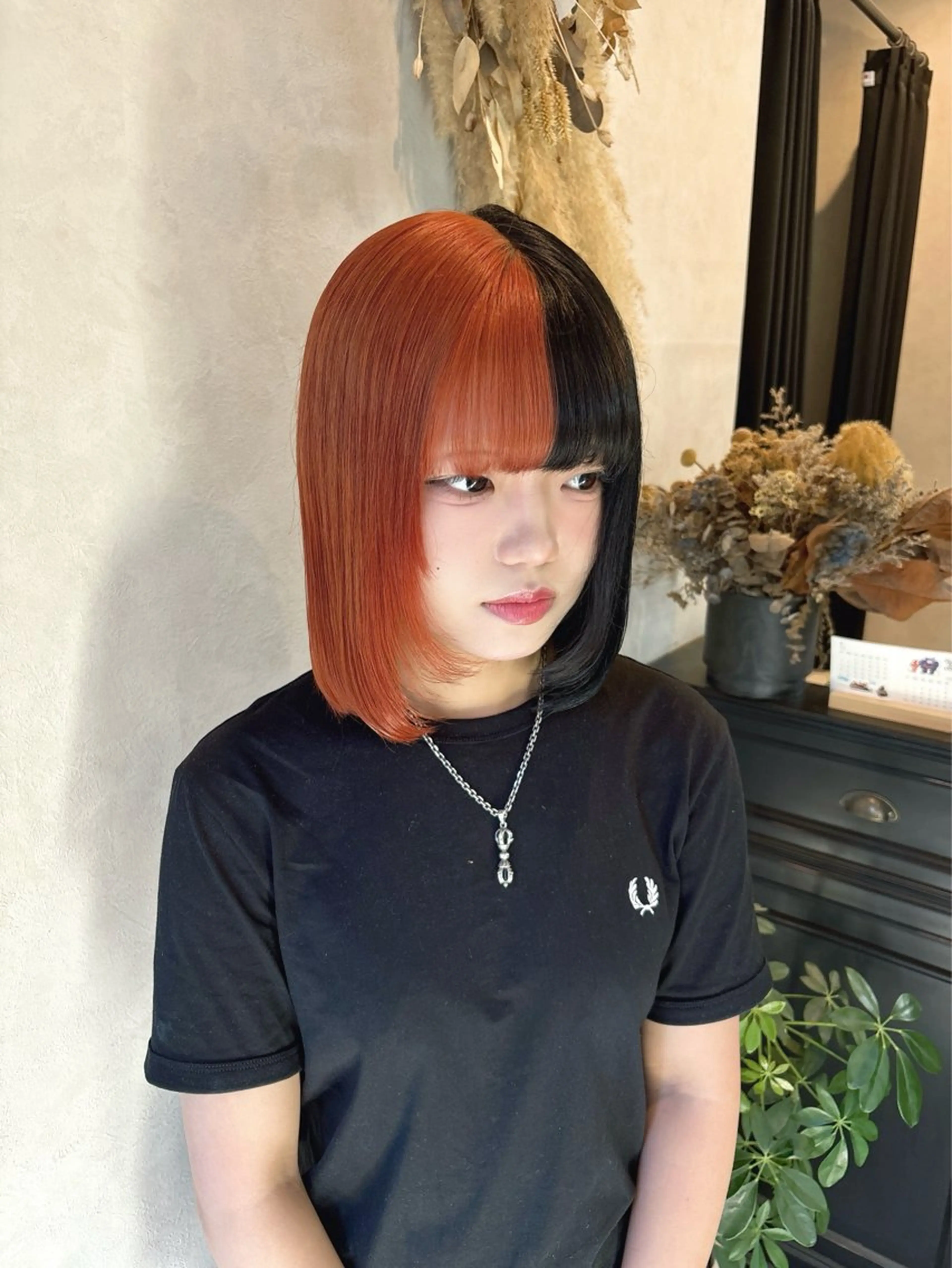 カラー 前田 美里のヘアスタイル