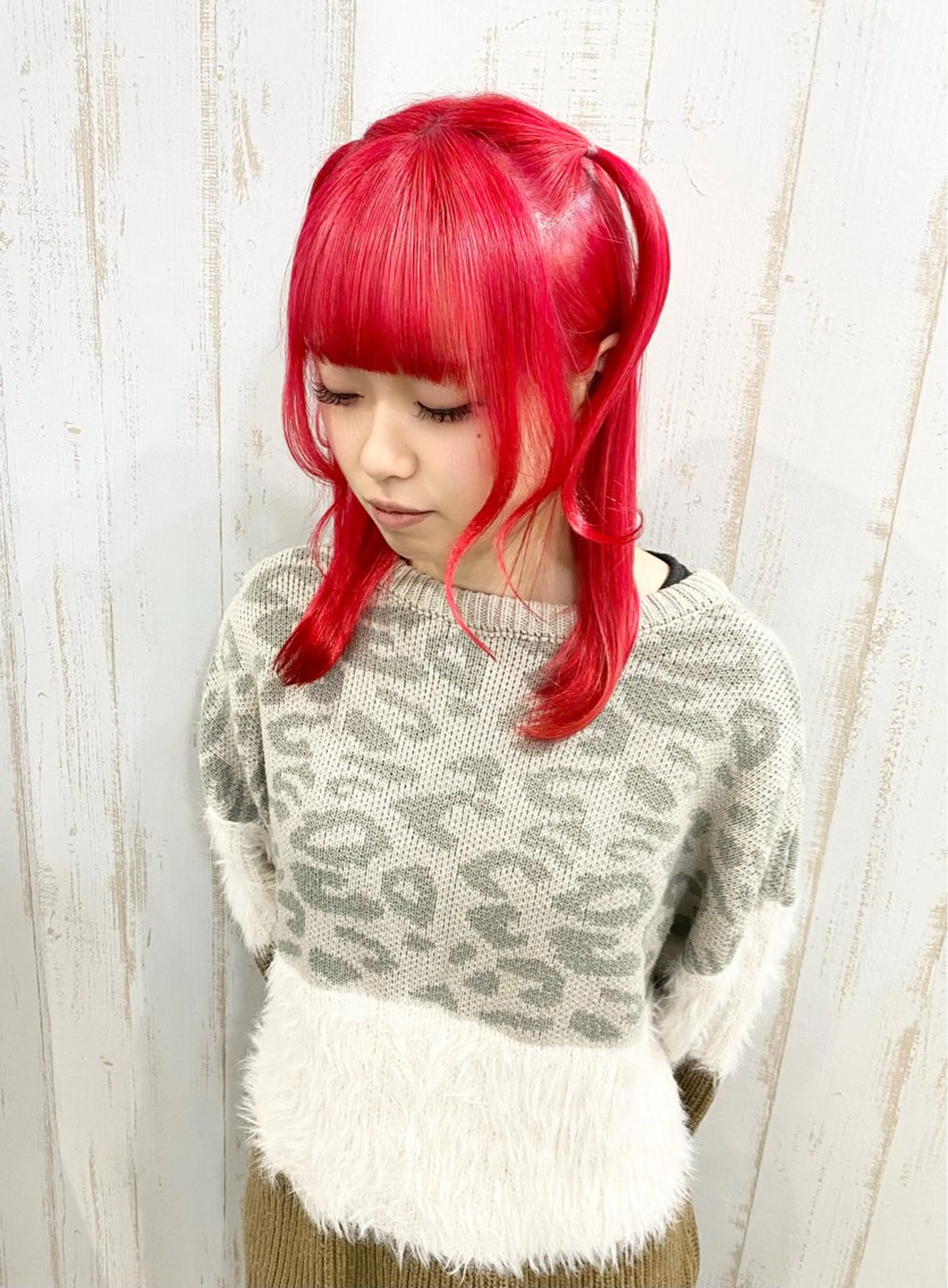 ミディアム カラー ヘアカラー ハイトーン💫 エクステ💫maiのヘアスタイル