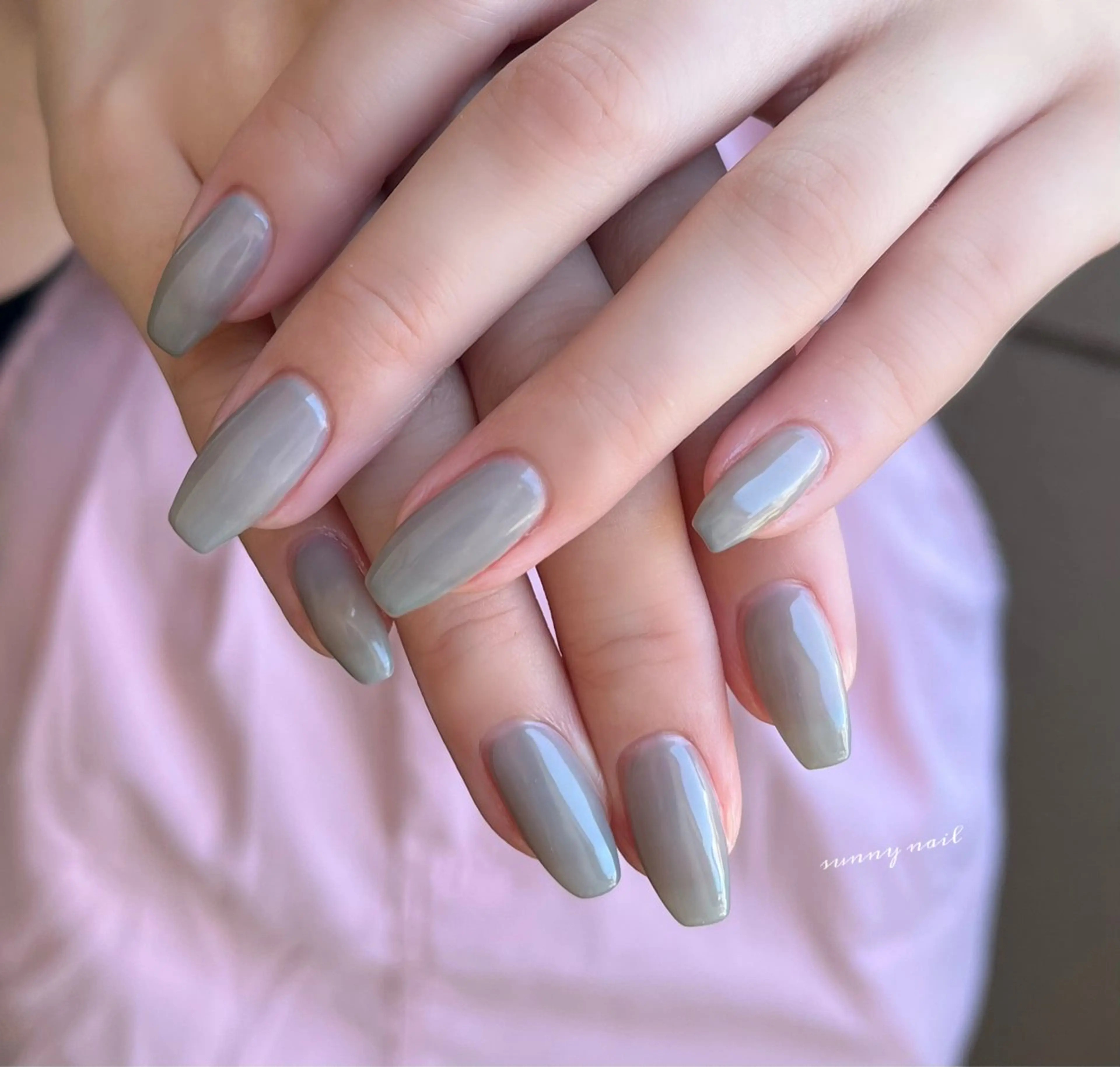 ネイル ジェルネイル ネイビー パラジェル sunny nailのネイルデザイン