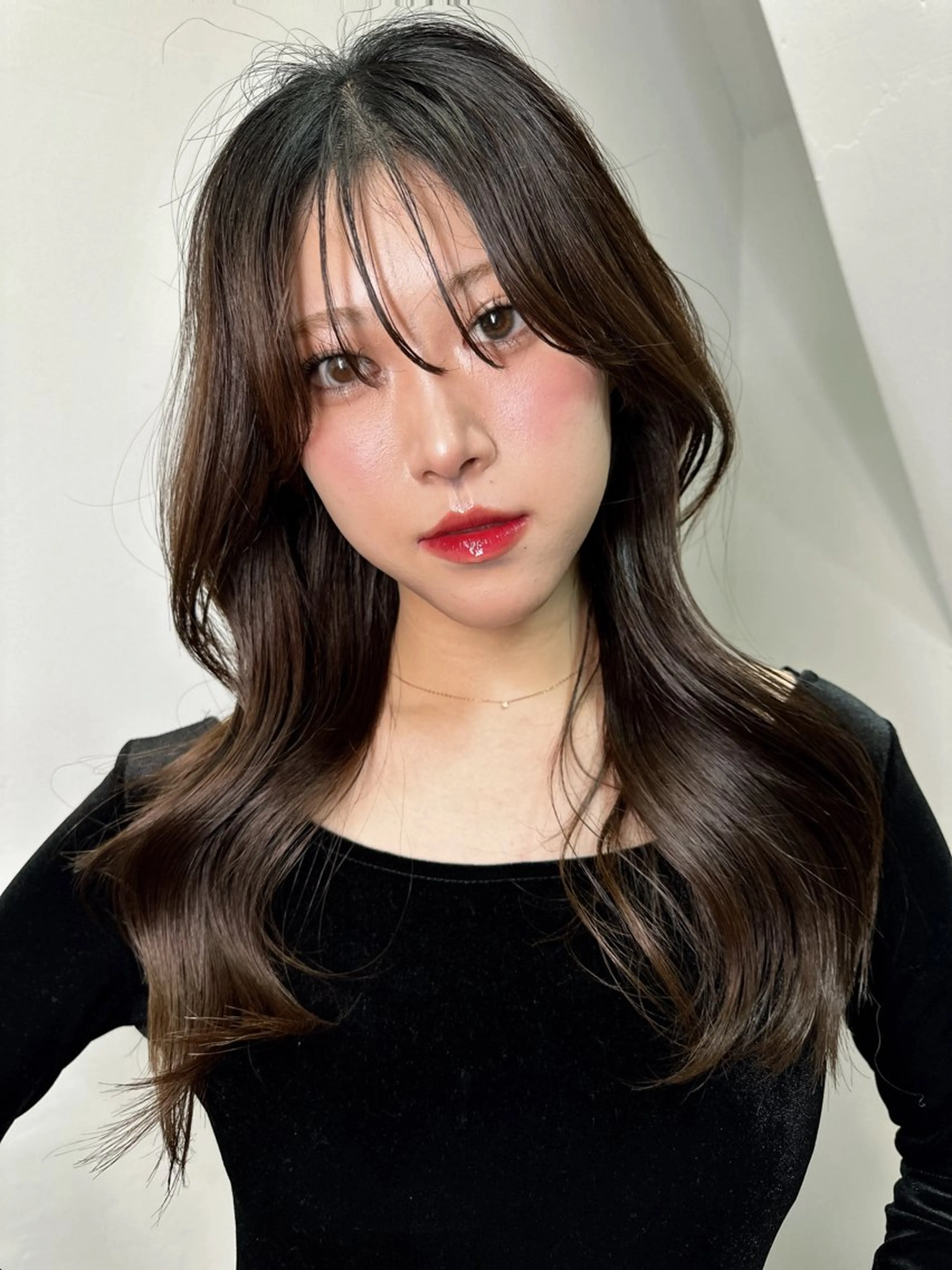 ロング カラー カット ヘアカラー トリートメント ワンホンヘア ケラチン/Kaitoのヘアスタイル