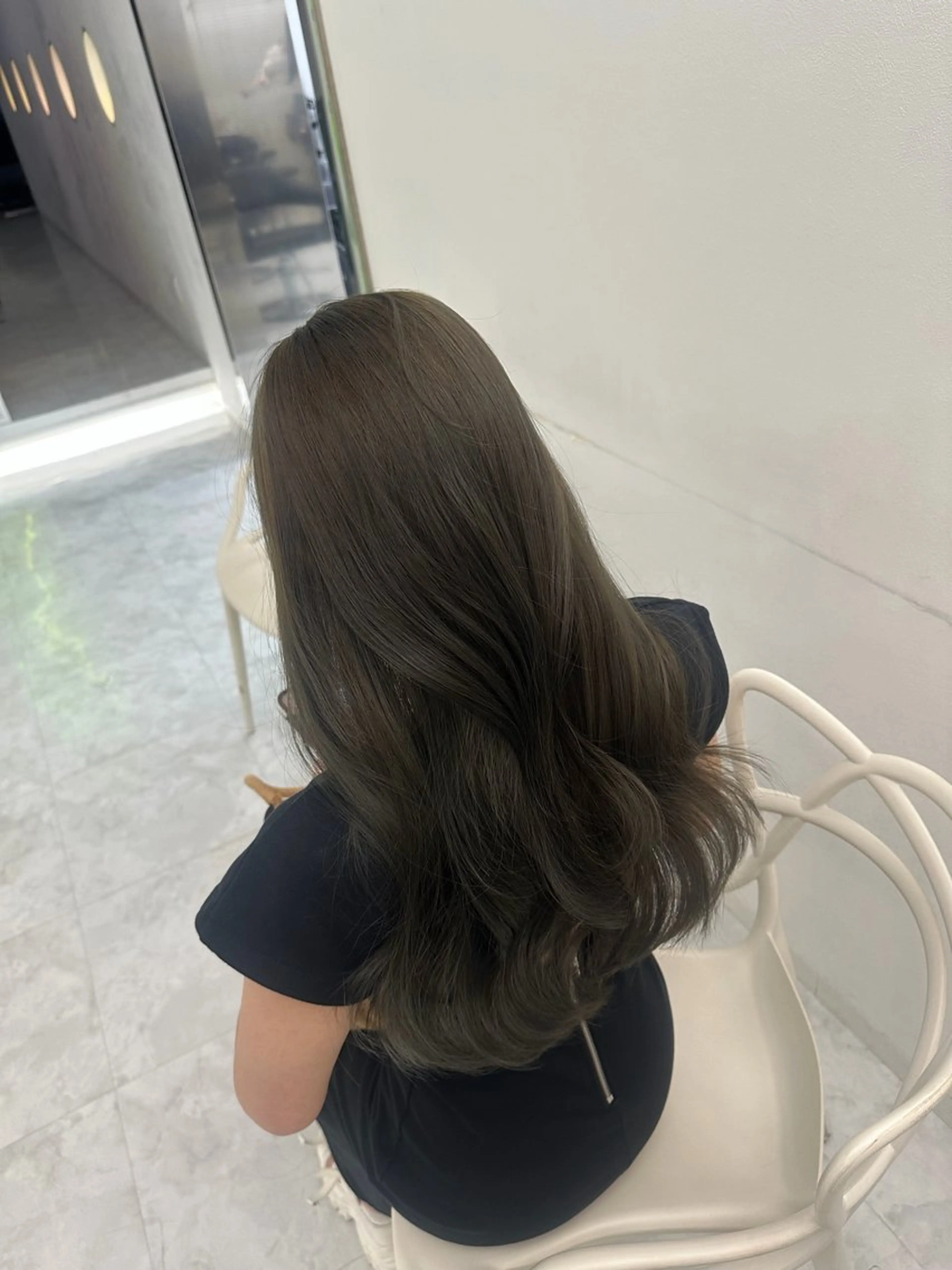 カラー ヘアカラー 透ける透明感カラー 🤍anju🎀のヘアスタイル