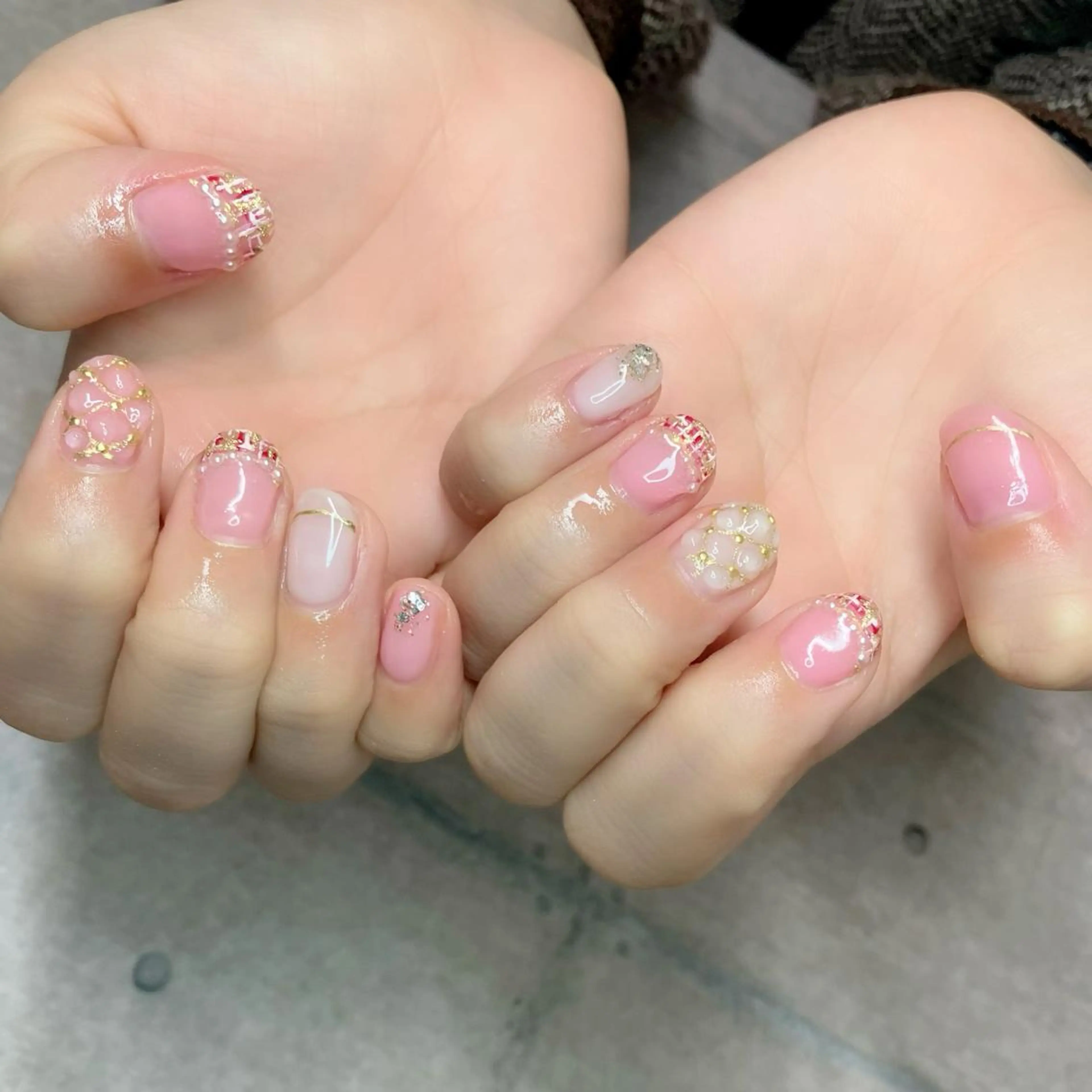 ネイル ツイードネイル nail salon mのネイルデザイン