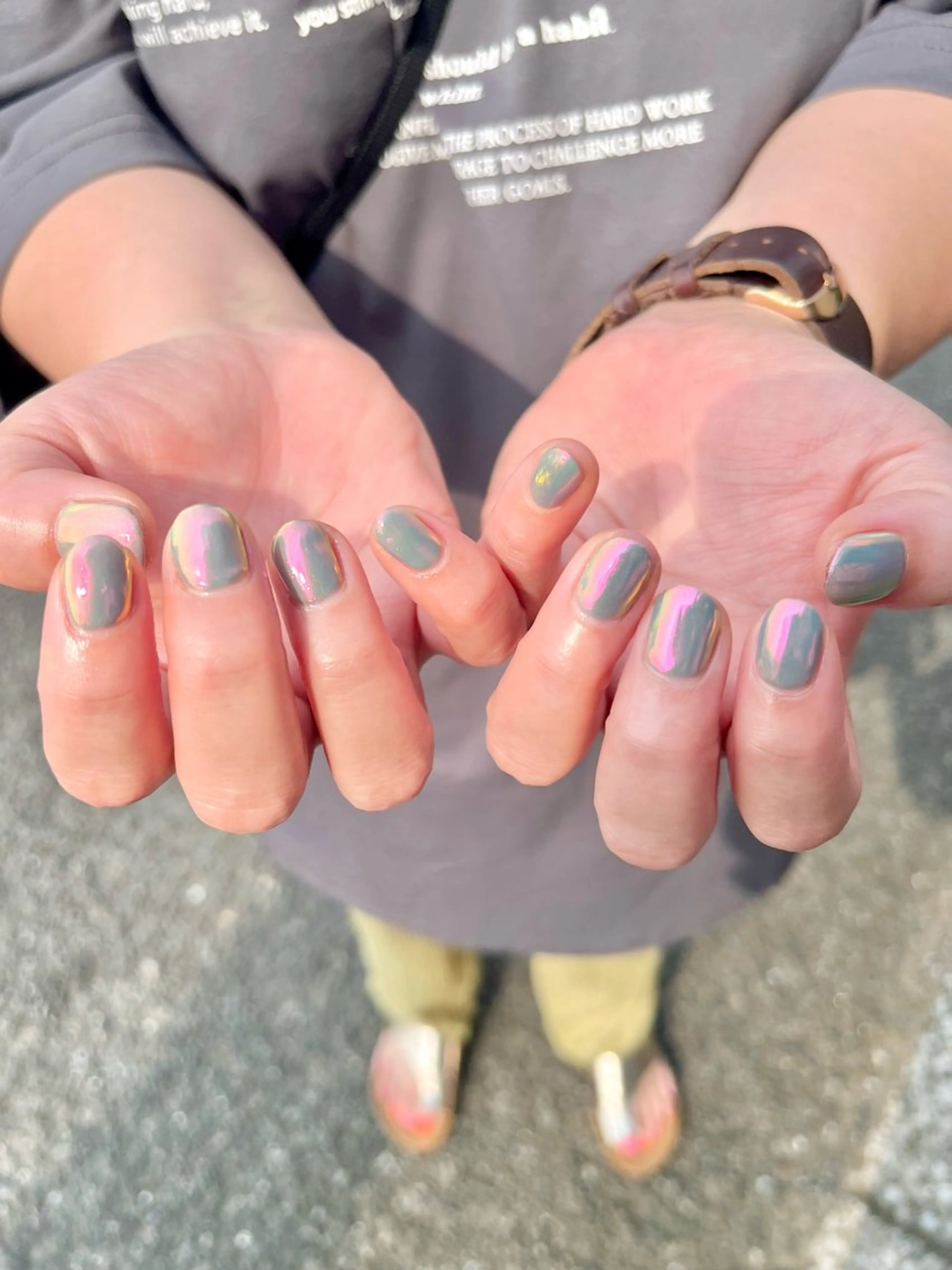 ネイル 氷ネイル・うるうるネイル ハンドネイル nail room.のネイルデザイン