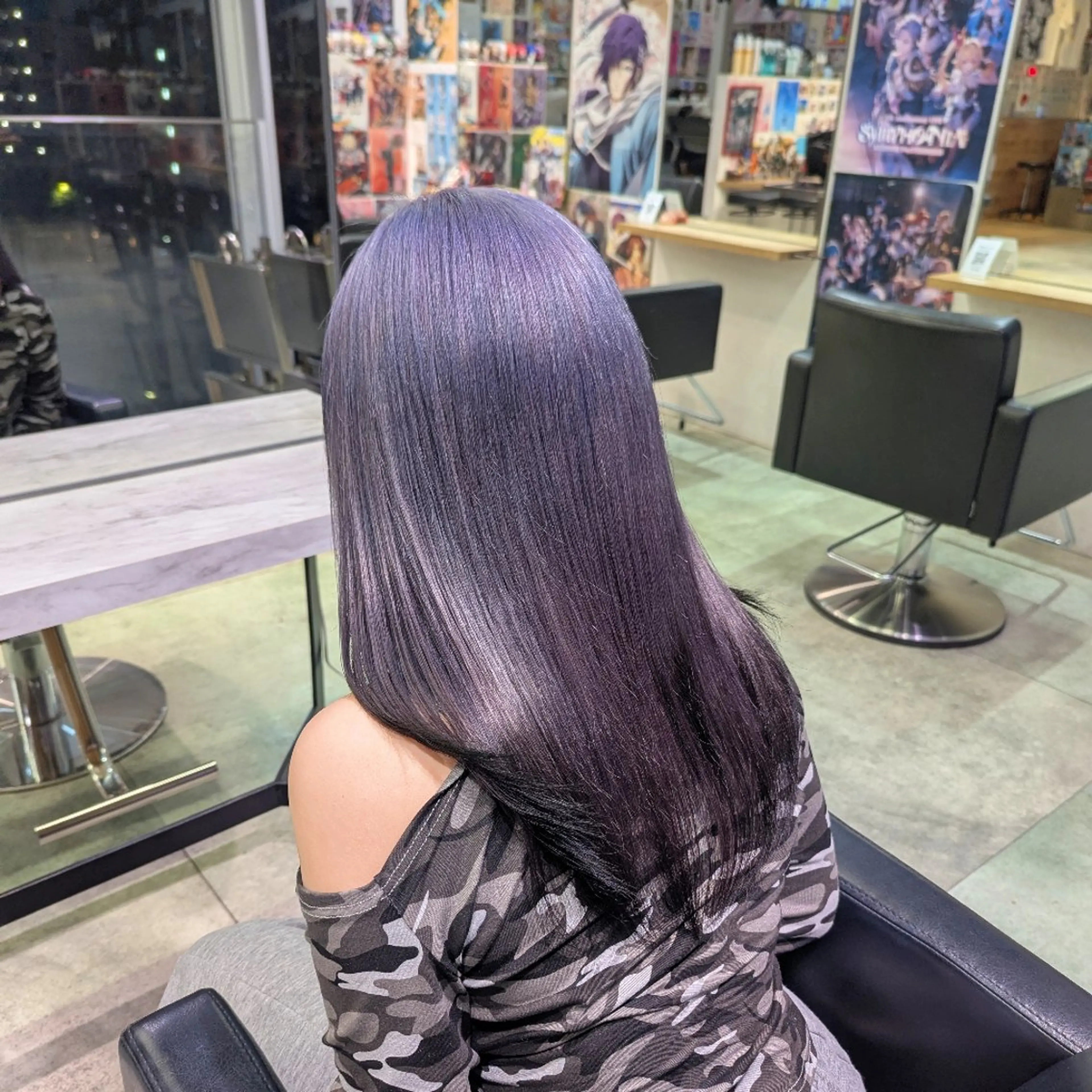 ロング カラー ブリーチ ケアブリーチ グラデーションカラー ハイトーンカラー ラベンダーカラー ヘアカラー 推しカラー🦉にじさ んじカラー🌈🕒✨のヘアスタイル