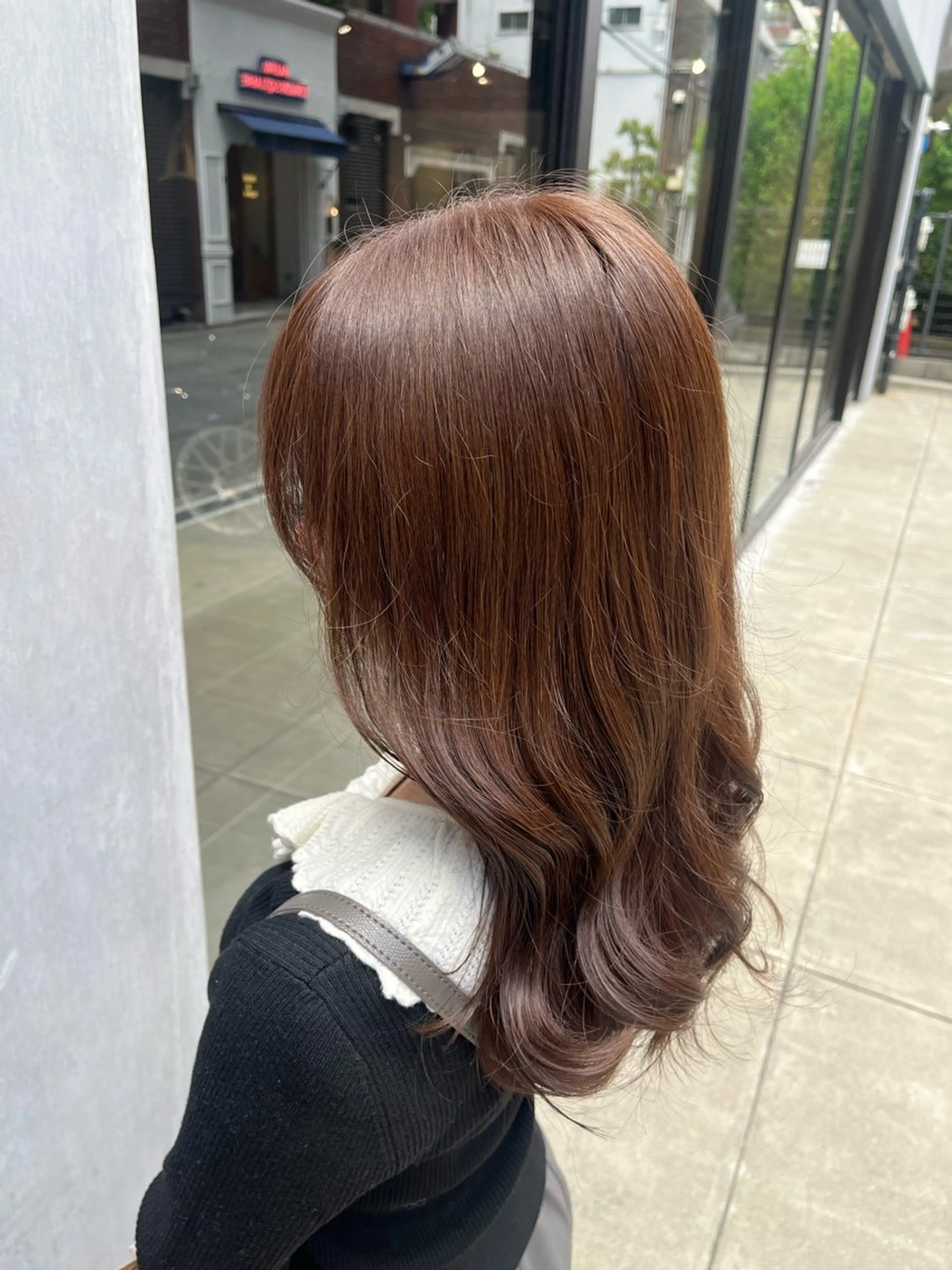 セミロング カラー 透明感カラー little lulu 梅田所属・Saya/ショート/ ボブ/大阪/梅田のヘアスタイル