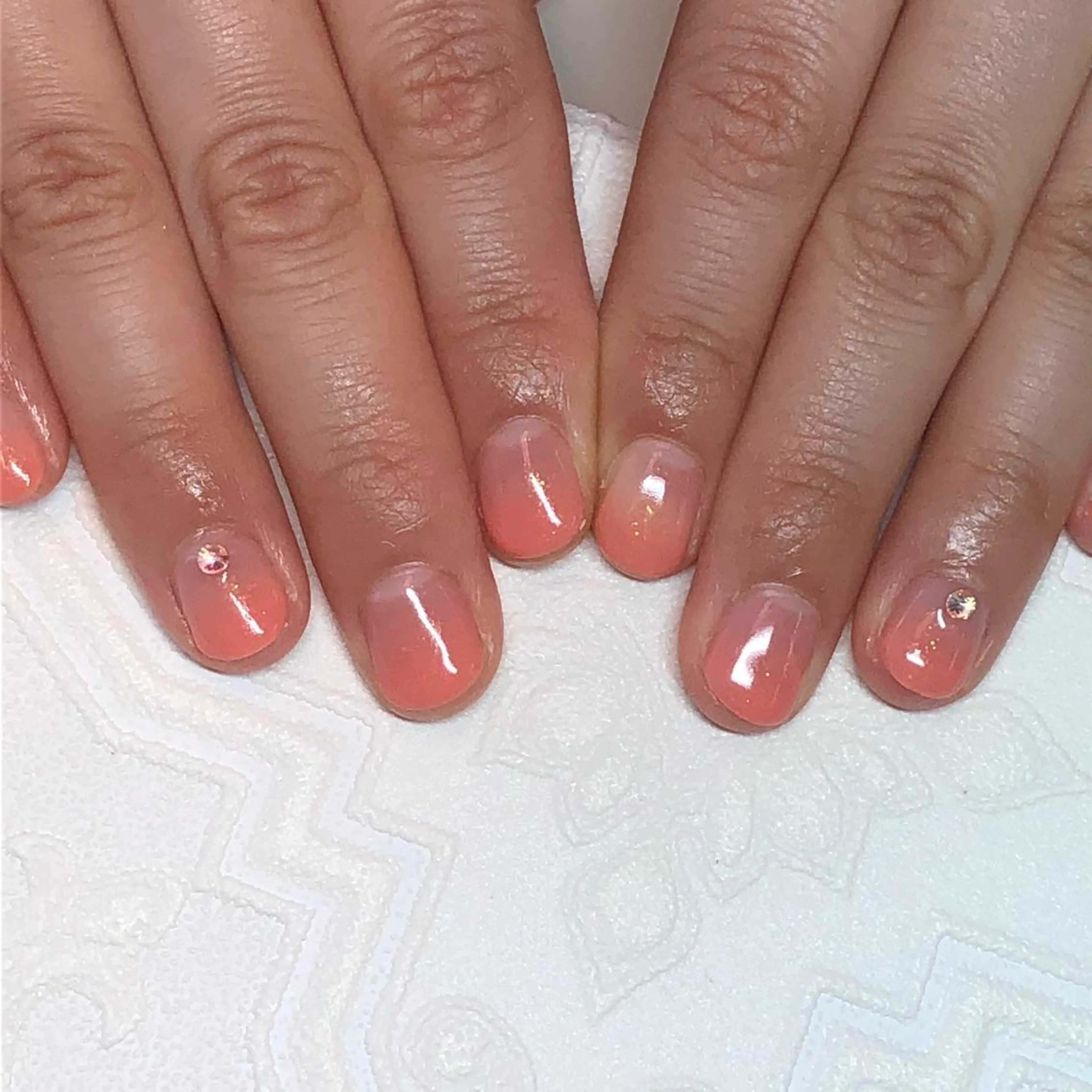 ネイル グラデーション ブライダルネイル KIREIE NAILSのネイルデザイン