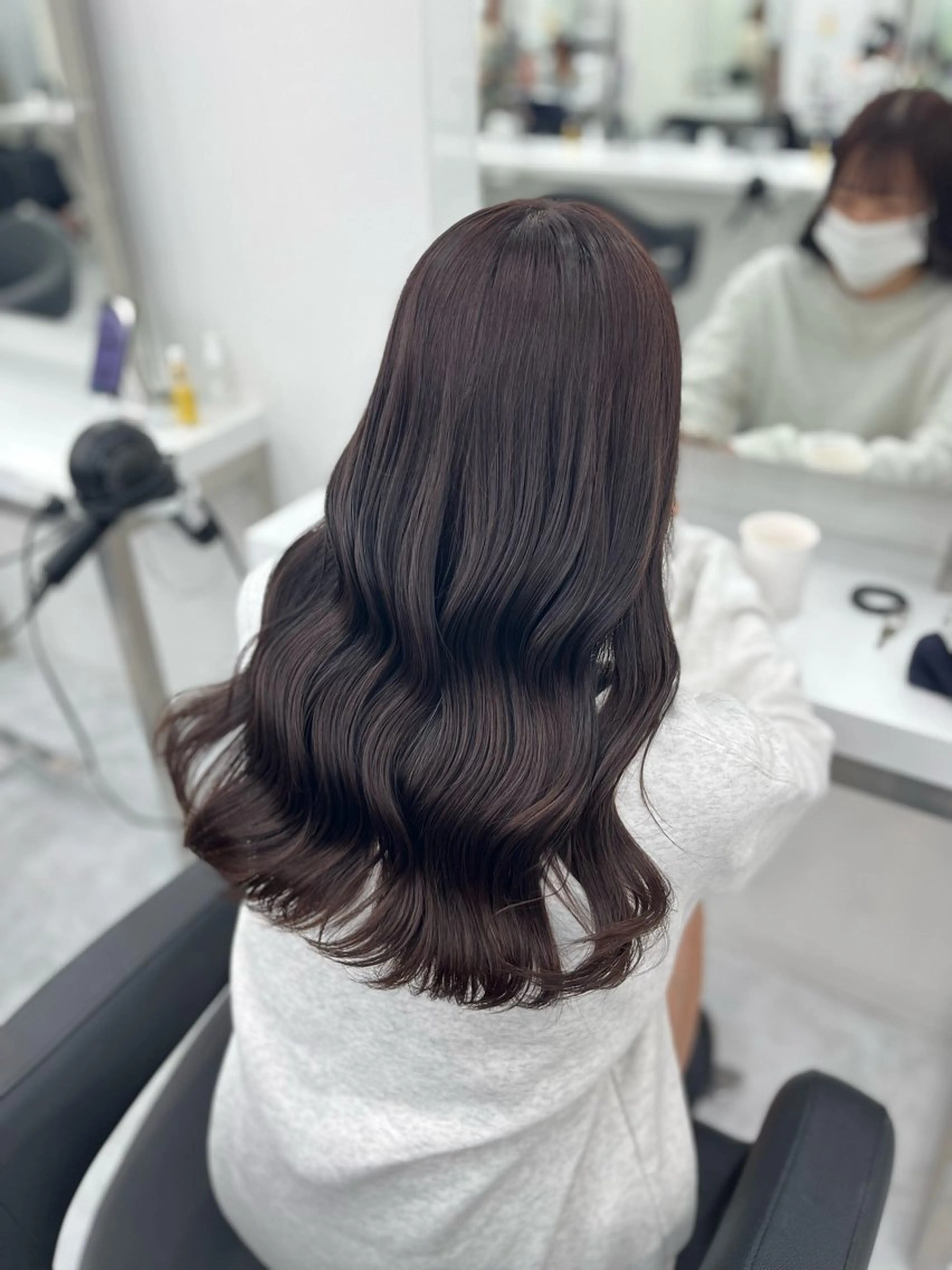 ✨人気No.1✨カット＋ケアカラー＋超音波クイックトリートメント【髪質改善】【オリーブグレージュ】の写真