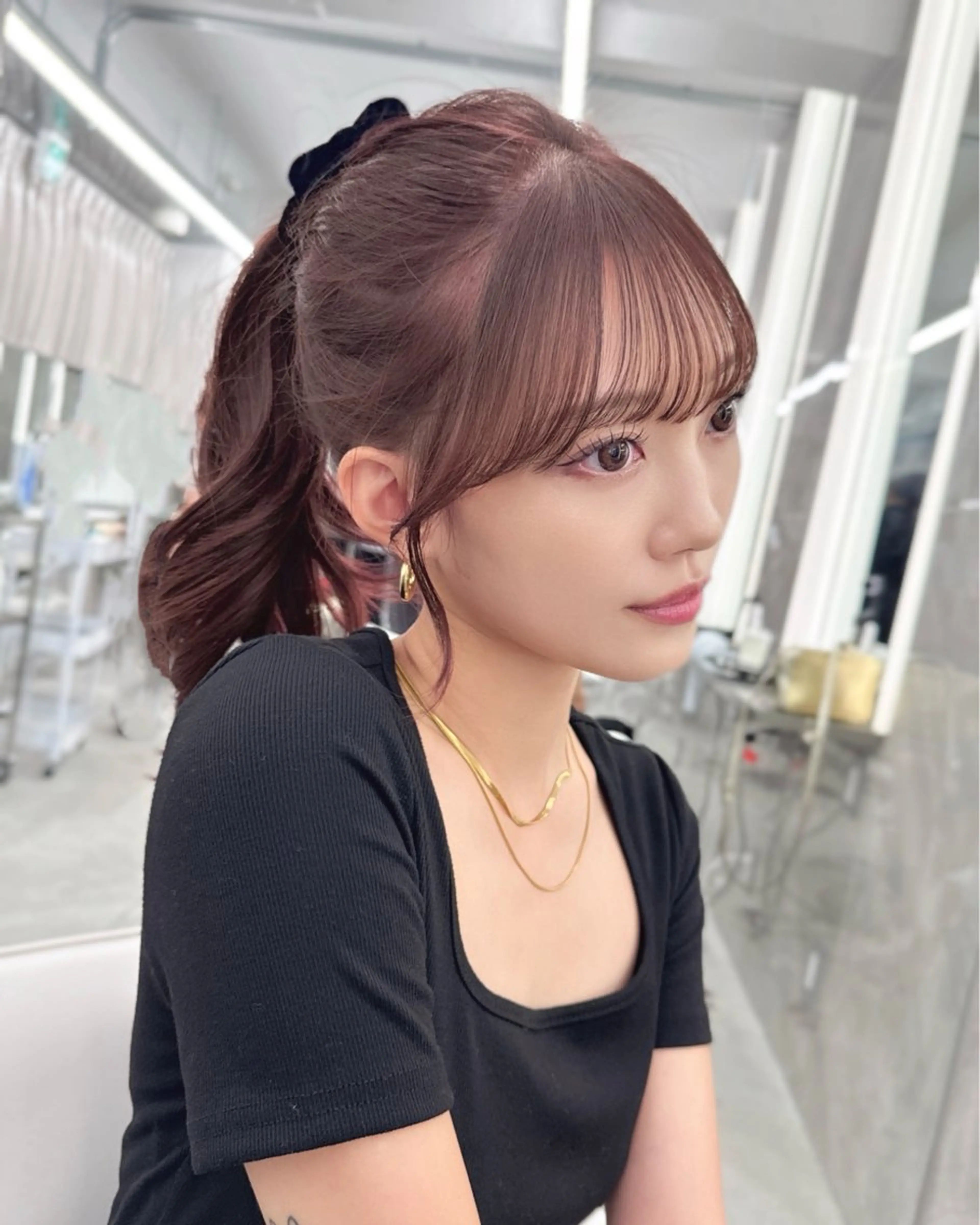 ロング 韓国顔まわり/前髪 /レイヤー/いつきのヘアスタイル