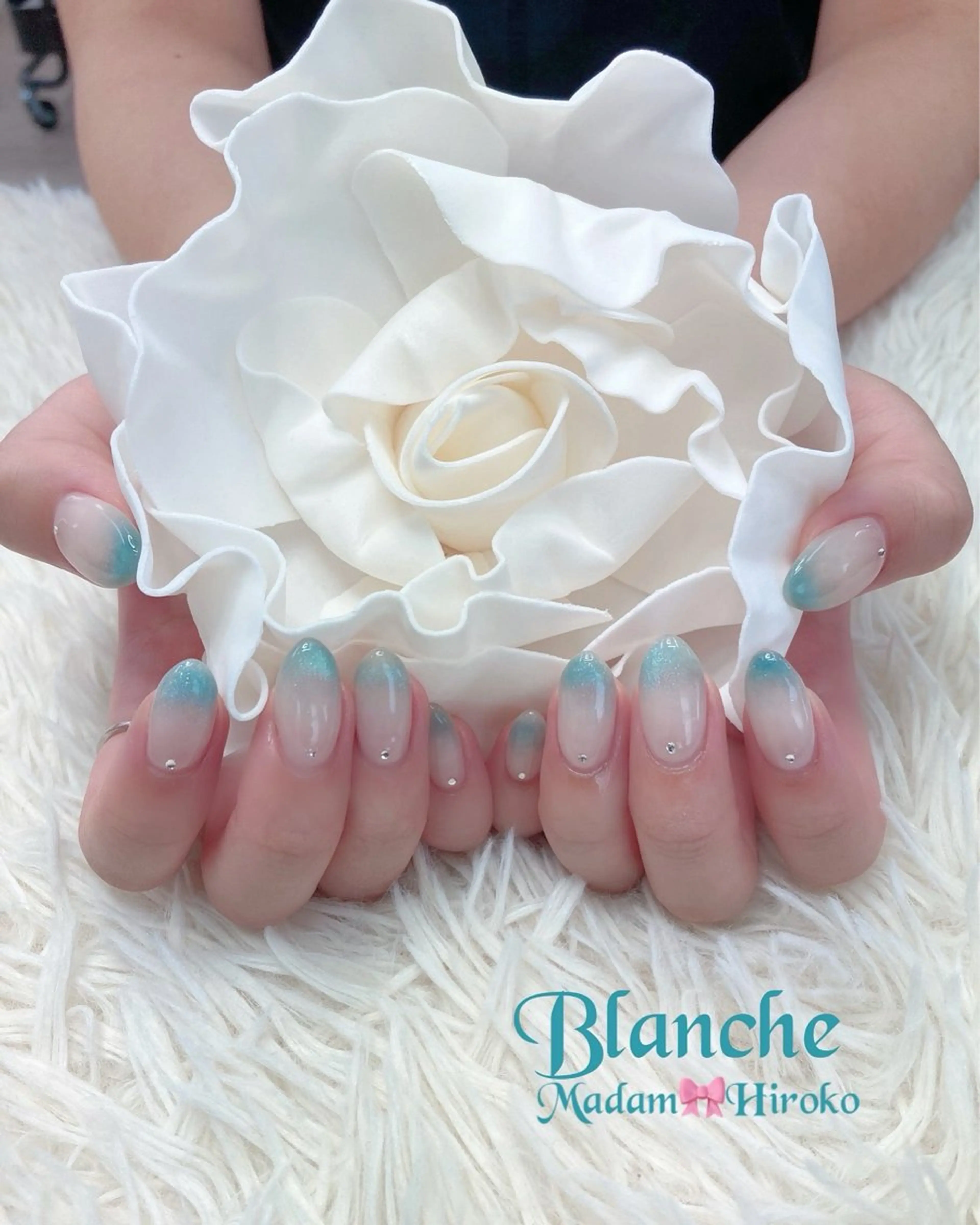 ネイル ブルー マグネットネイル Lianネイル 寛子Lianのネイルデザイン