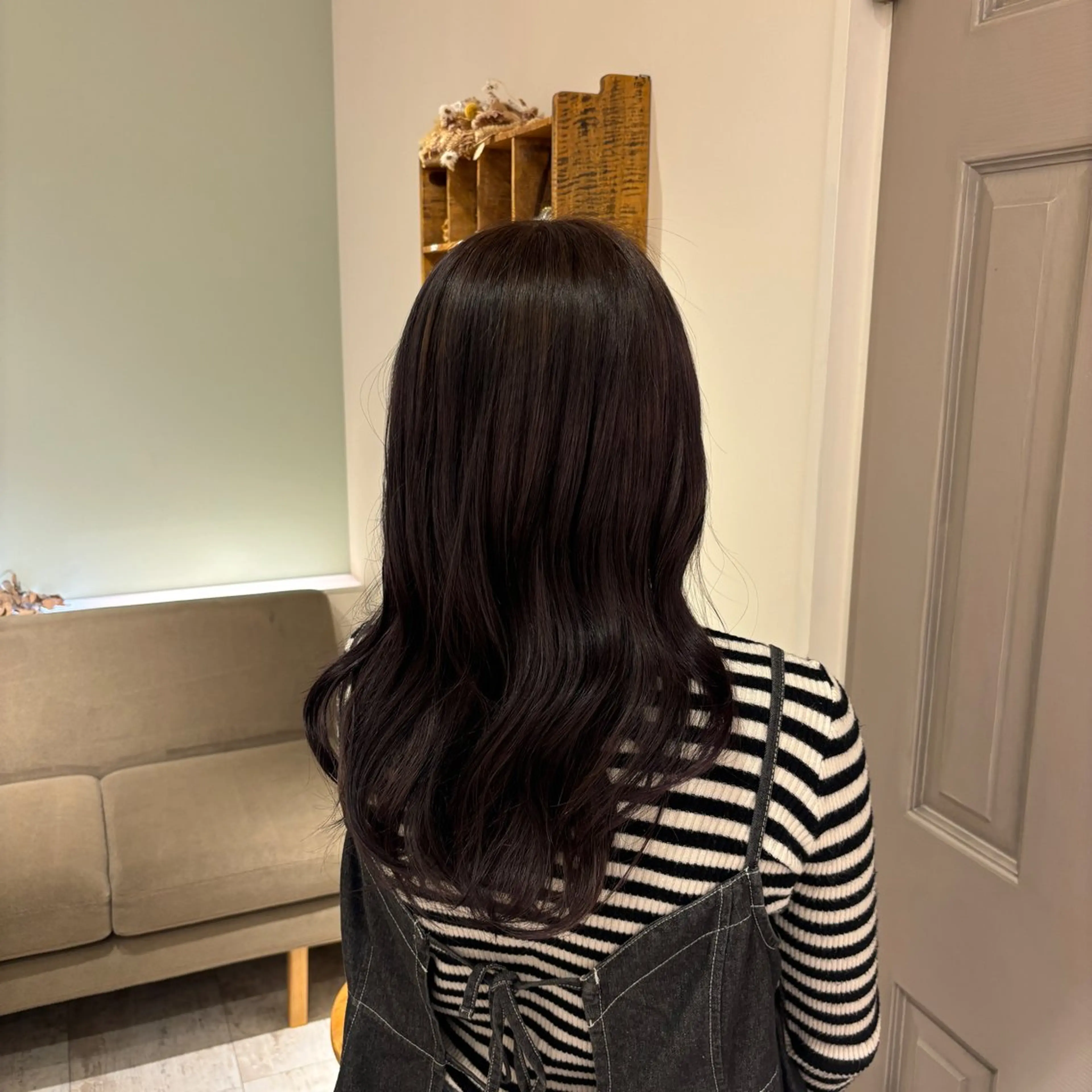 セミロング カラー ヘアカラー 上村 七海のヘアスタイル