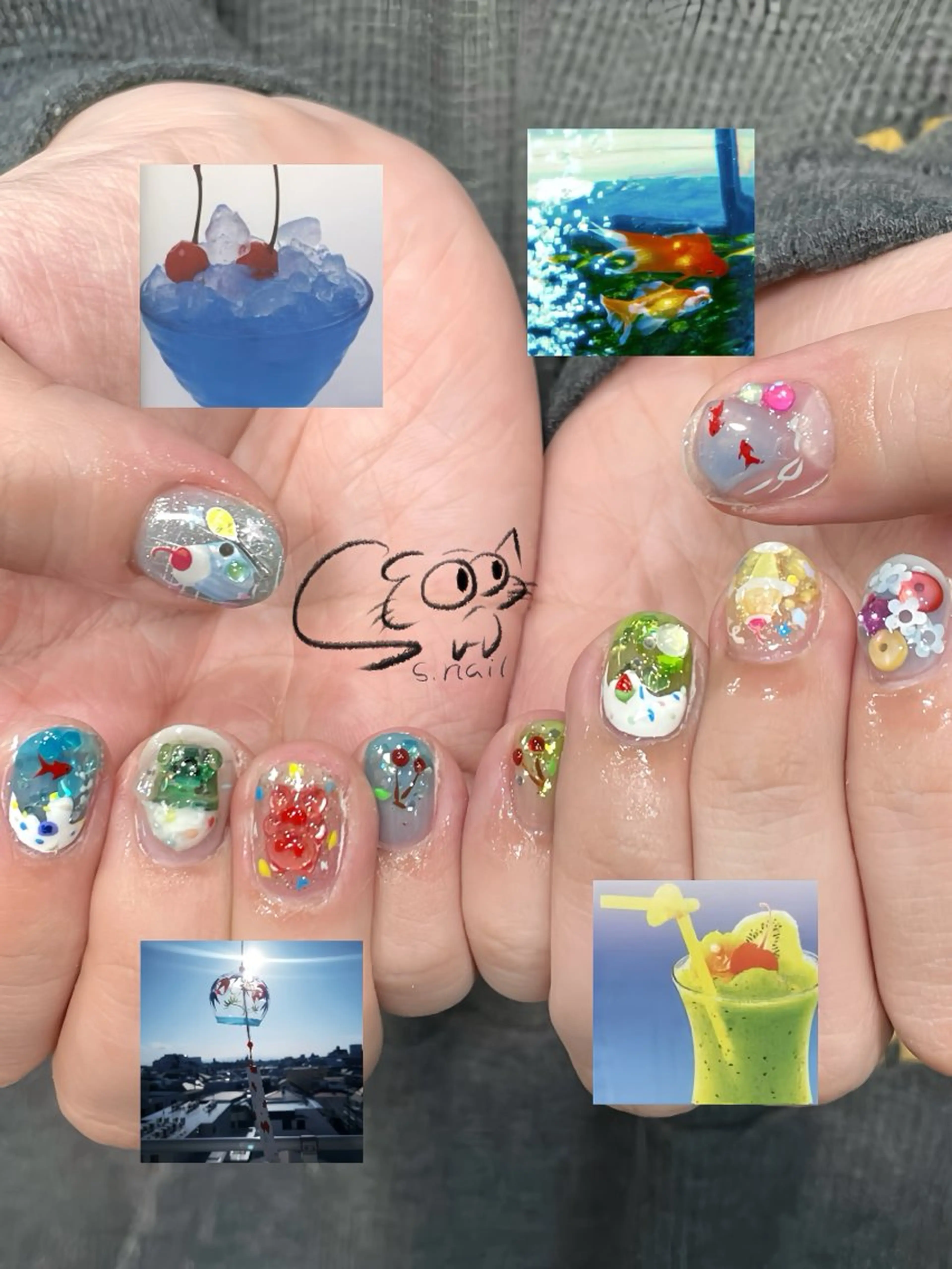 ネイル アートネイル チークネイル フレンチネイル グラデーション マグネットネイル ハンドネイル S.nail所属・S.nail _のネイルデザイン