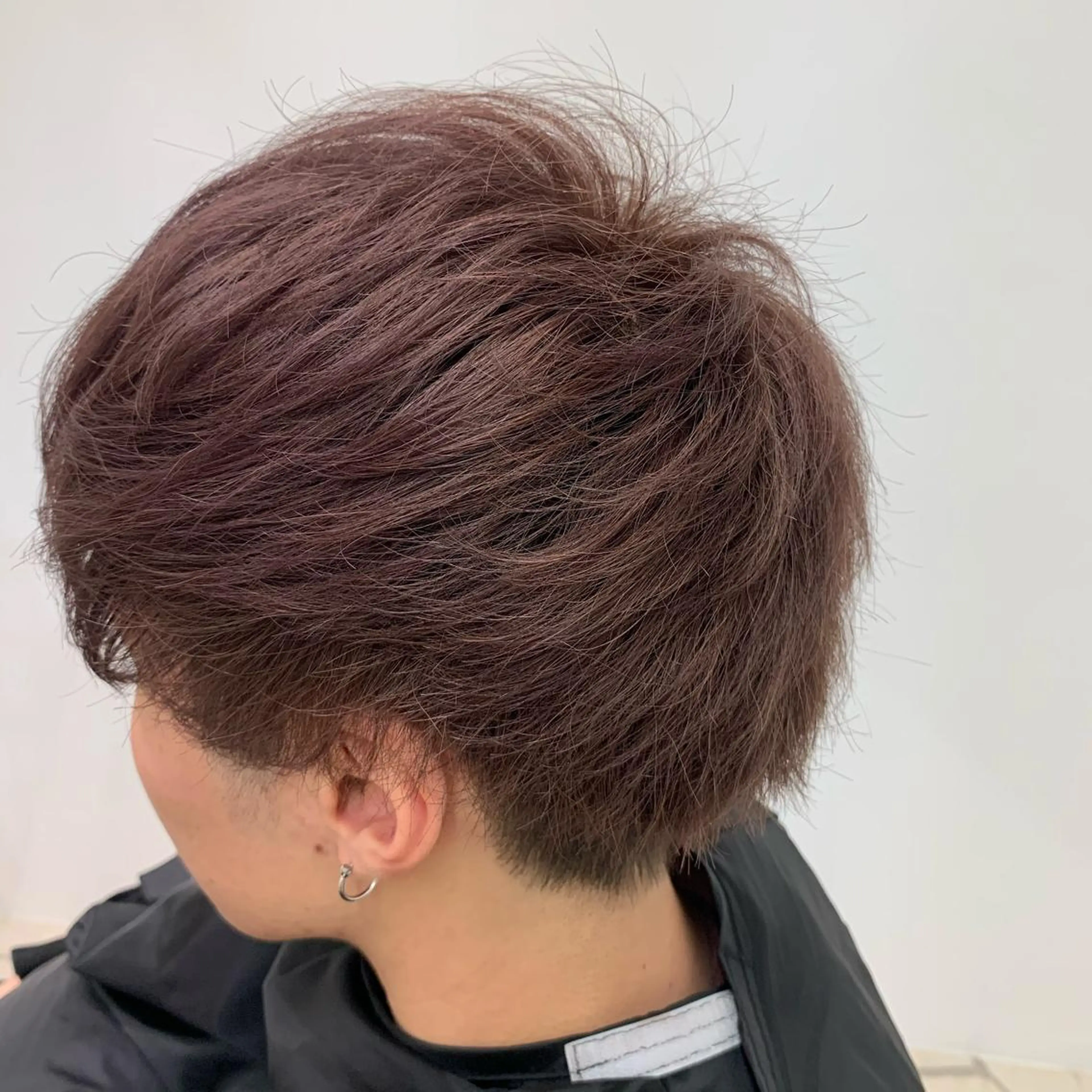 カラー ピンクカラー ピンクパープル ヘアカラー トリートメント ウスイ ハルカのヘアスタイル