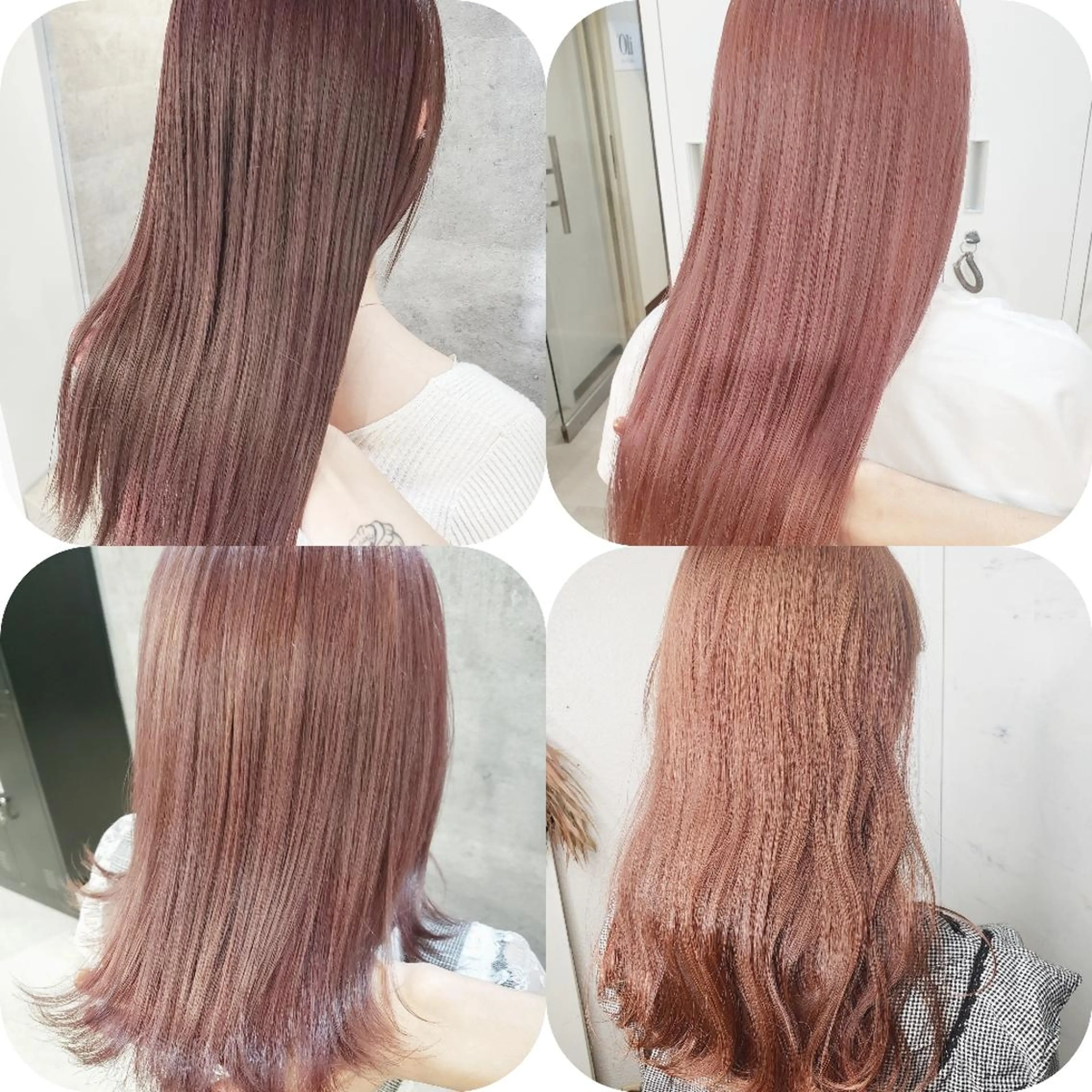 ミディアム カラー ピンクカラー カット ヘアカラー トリートメント Oli所属・ミルクティー特化 🌈島内　琢真🌈のヘアスタイル