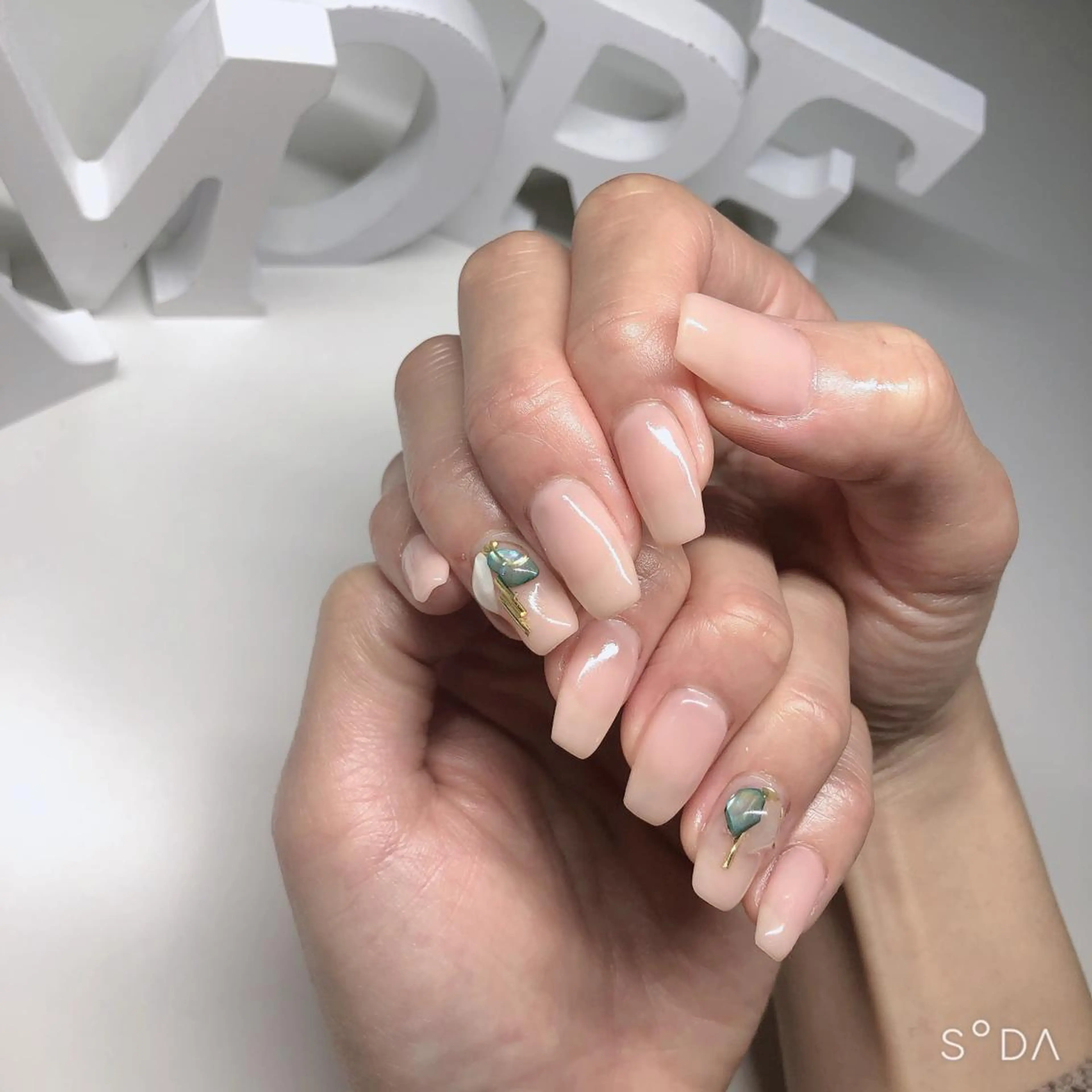 ネイル アートネイル クリアネイル ジェルネイル You kyehwaのネイルデザイン