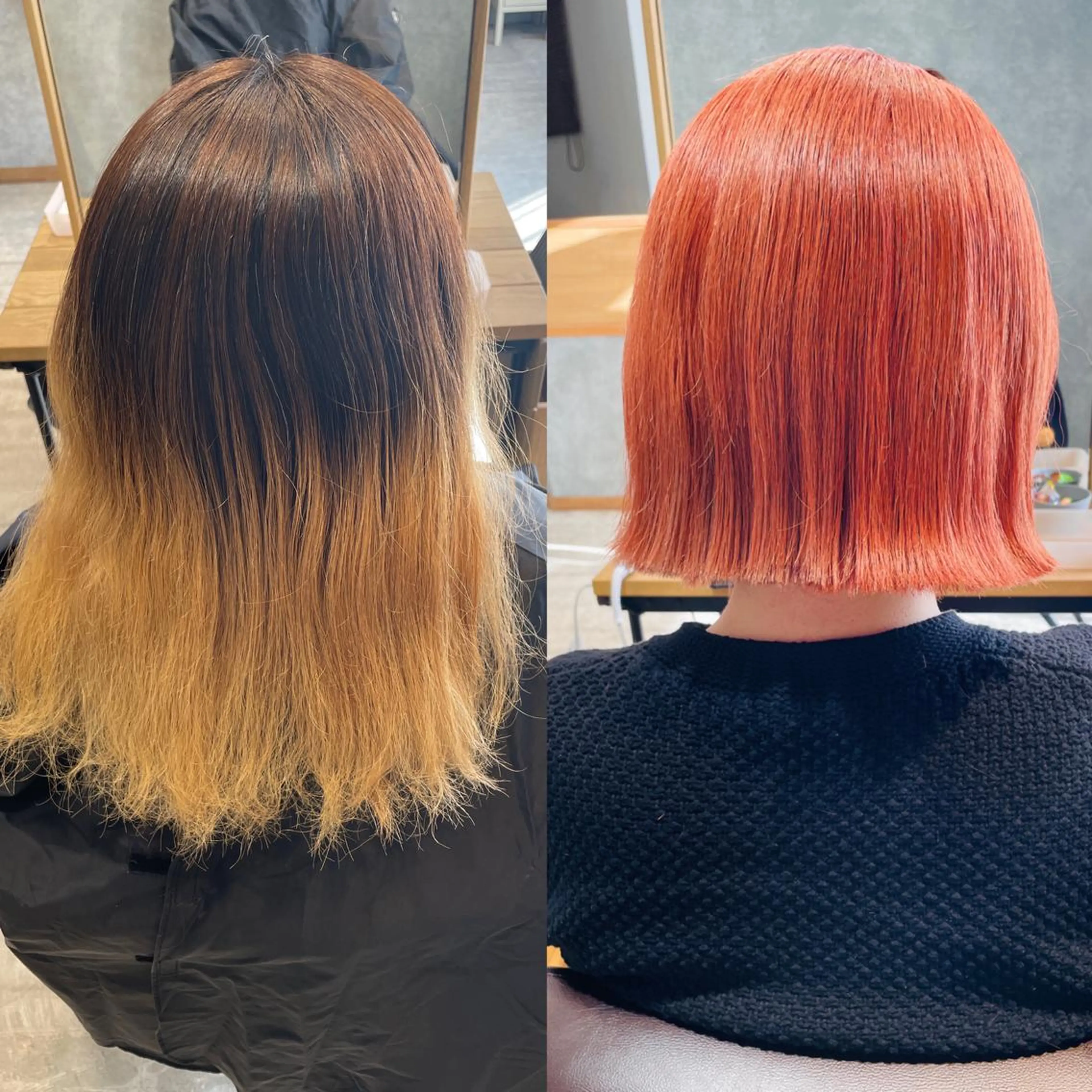 ミディアム カラー ブリーチ ZOA classic hair所属・東 みのりのヘアスタイル