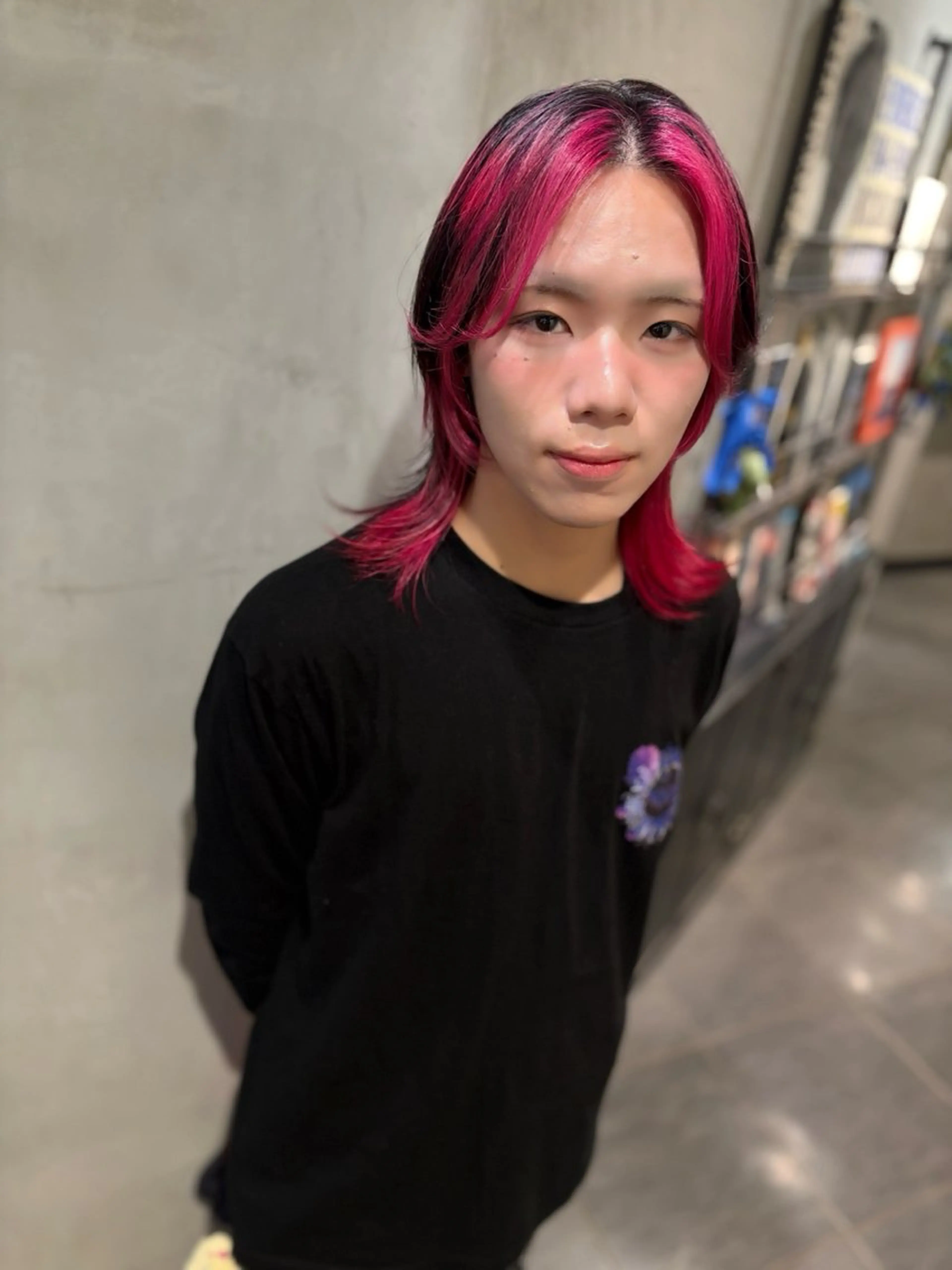 ミディアム カラー メンズ ヘアカラー トリートメント 優作 〜圧倒的信頼〜のヘアスタイル