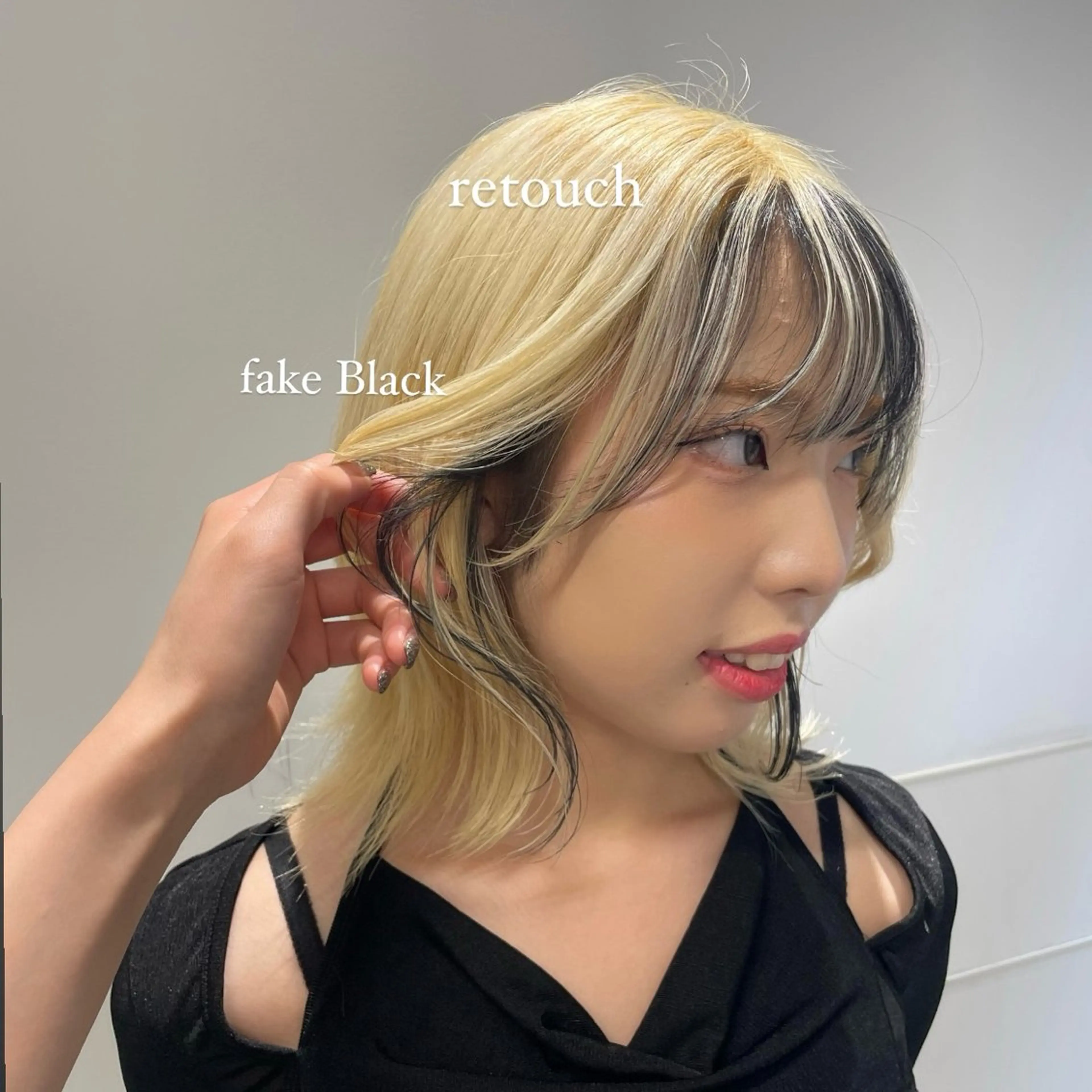 ミディアム カラー ヘアカラー ハイトーン/ボブ /HBL/AYUNAのヘアスタイル