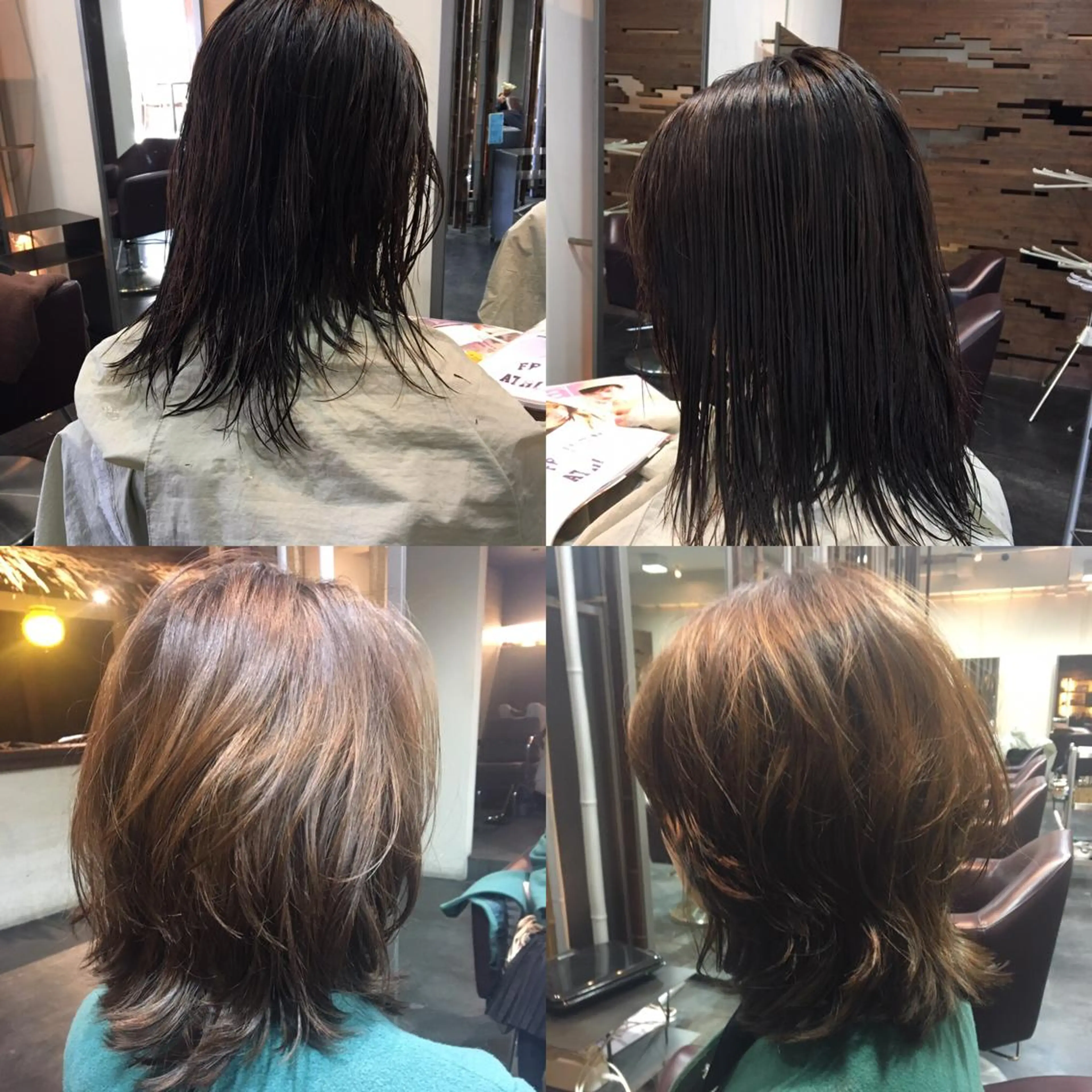 ミディアム カラー パーマ ミディアムパーマ アッシュ ベージュカラー カット ヘアカラー reFREO所属・ダメージレスカラー 髪質改善reFREOのヘアスタイル