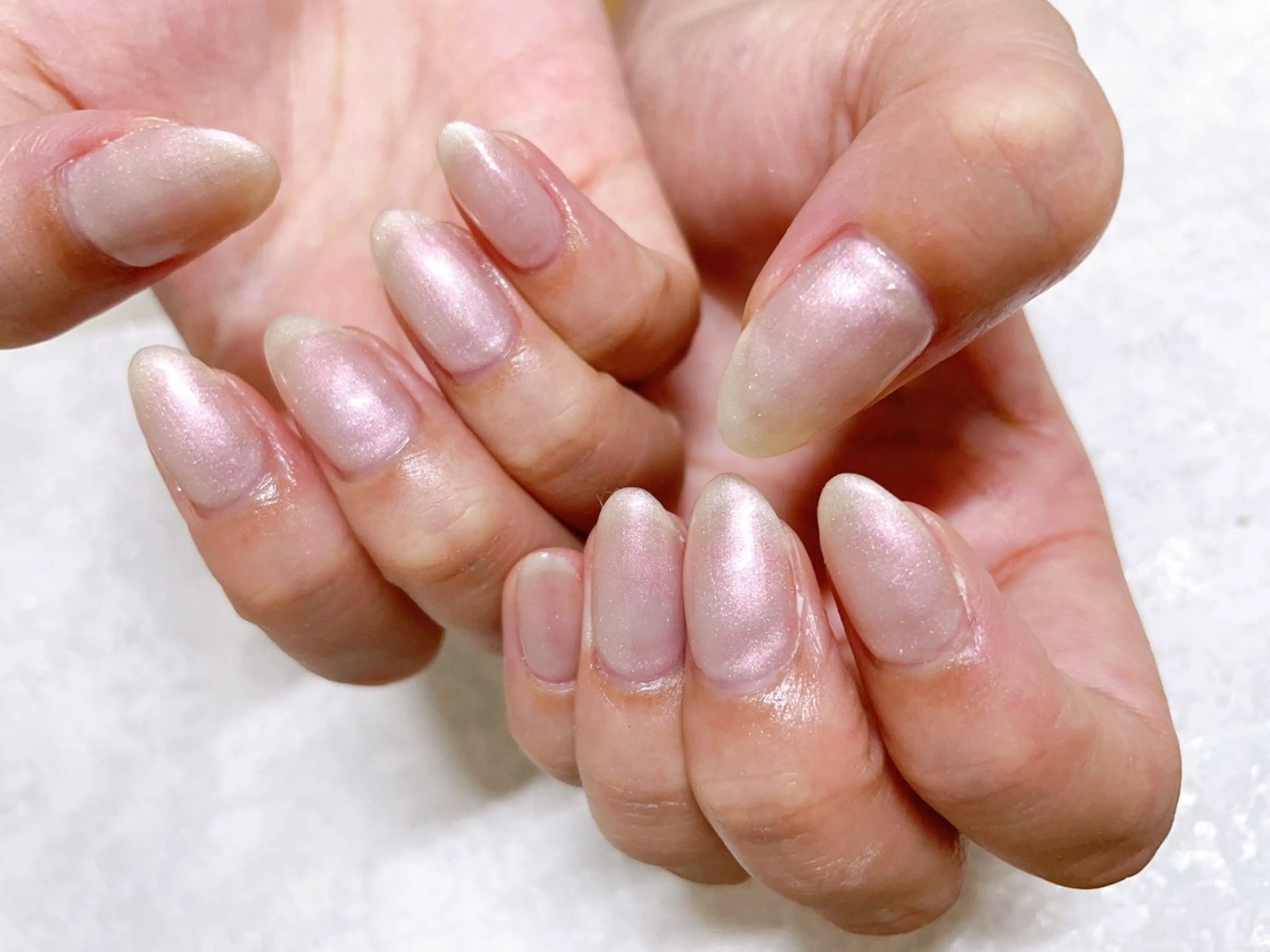 ネイル オーロラネイル フラワーネイル フットネイル フレンチネイル ジェルネイル ハンドネイル Mogu nail 二子玉川のネイルデザイン