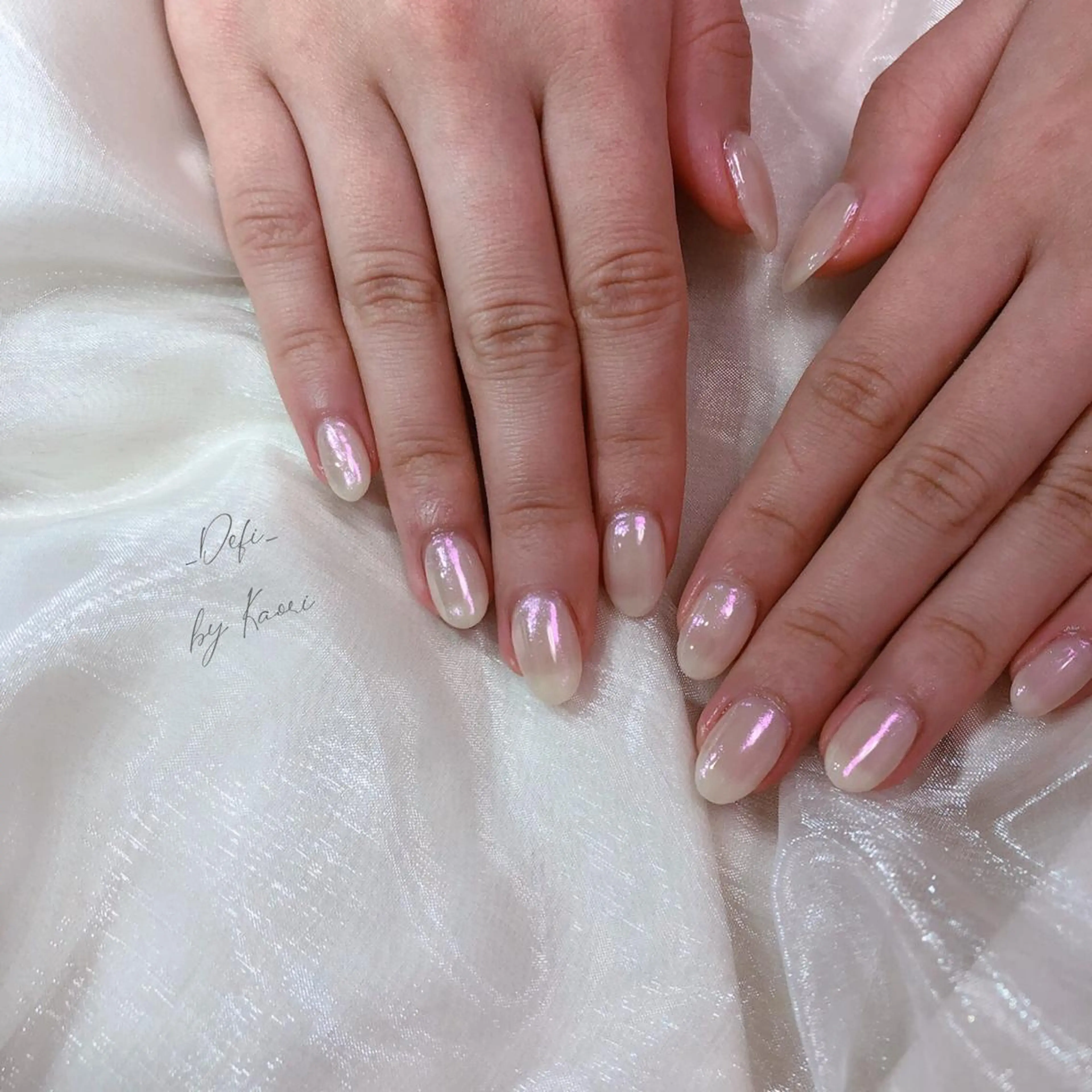 ネイル ブラウン カジュアル フットネイル フレンチネイル ジェルネイル _Defi_ by Kaoriのネイルデザイン