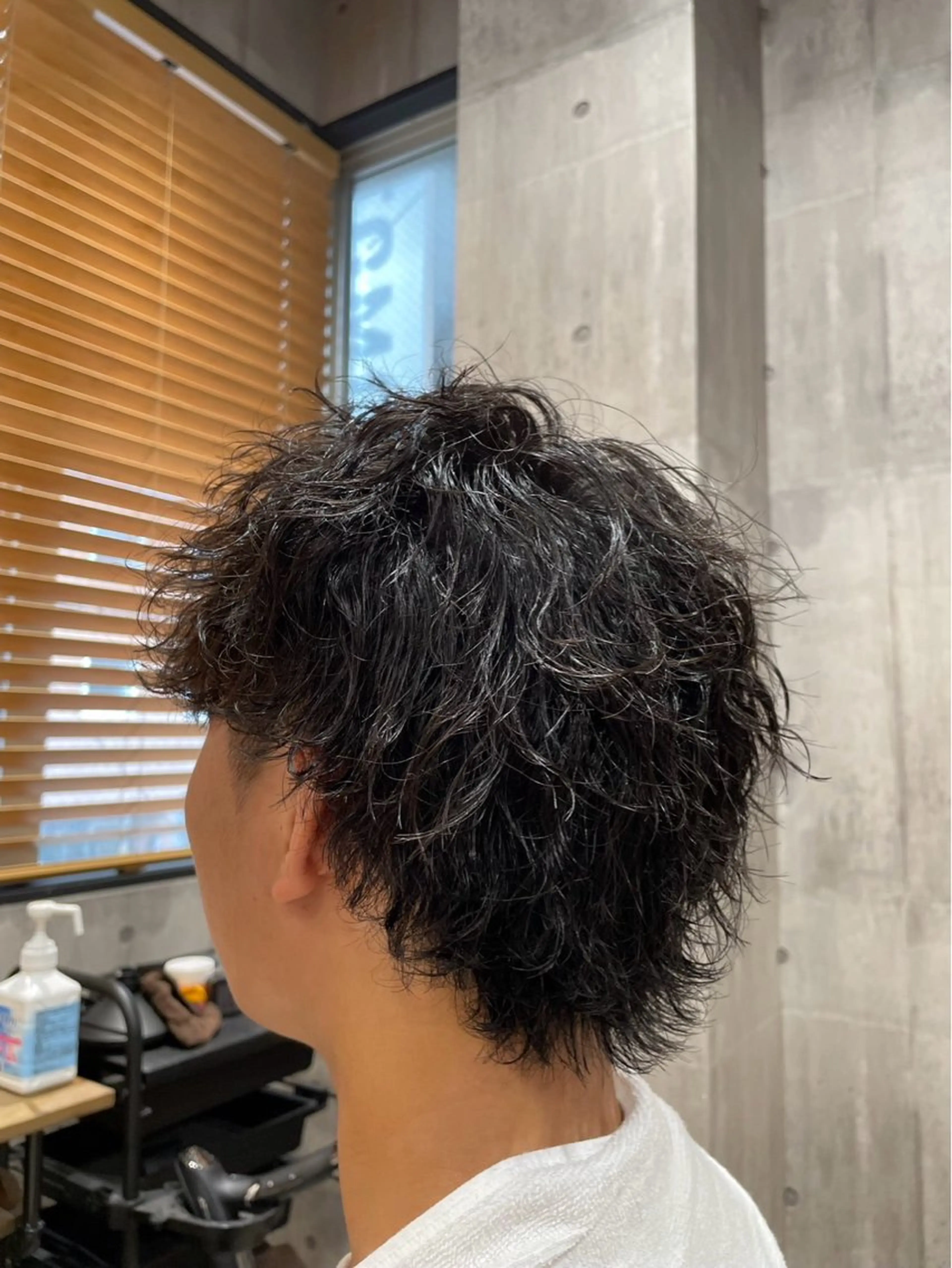 ミディアム 海老澤 玲二のヘアスタイル