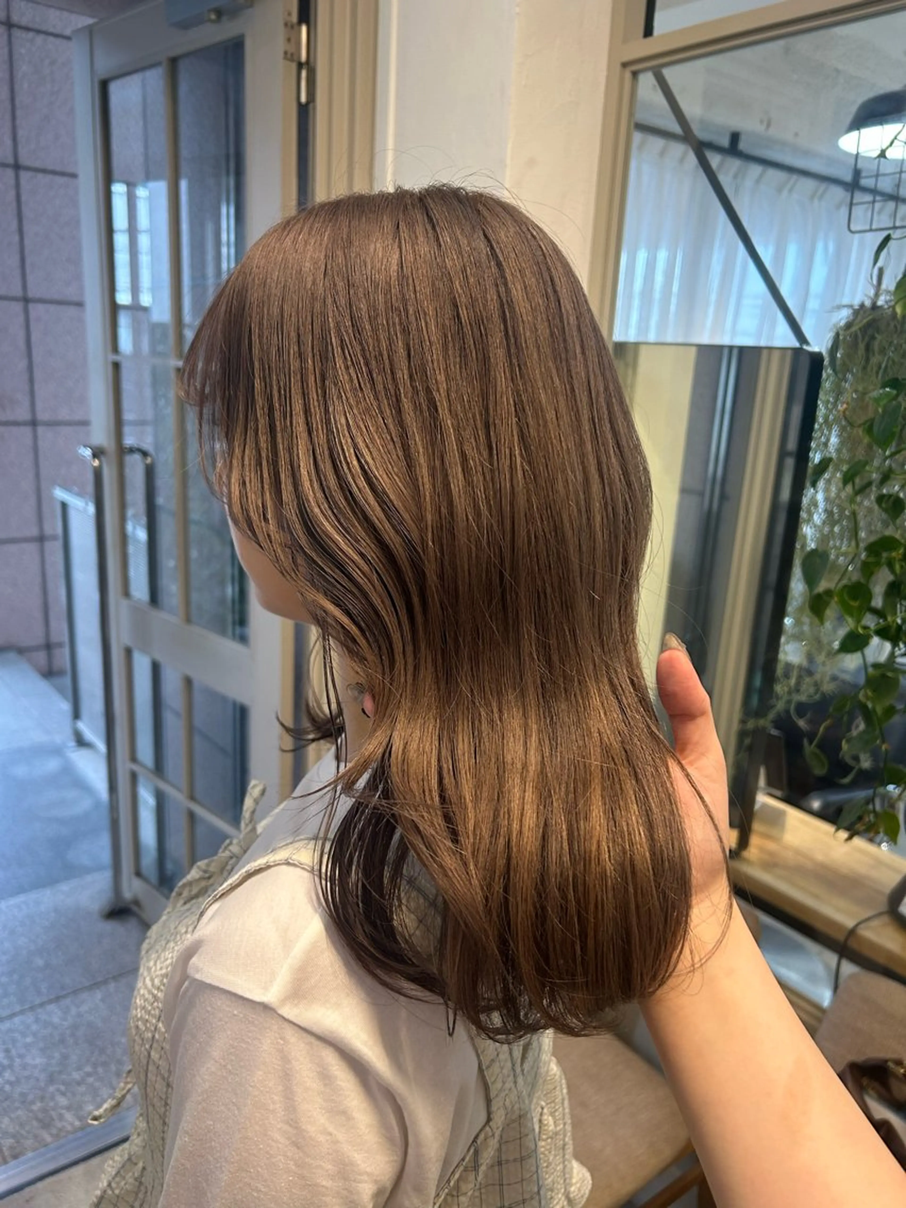 セミロング カット ヘアカラー トリートメント LOE所属・LOE Yuuka/42🩵のヘアスタイル