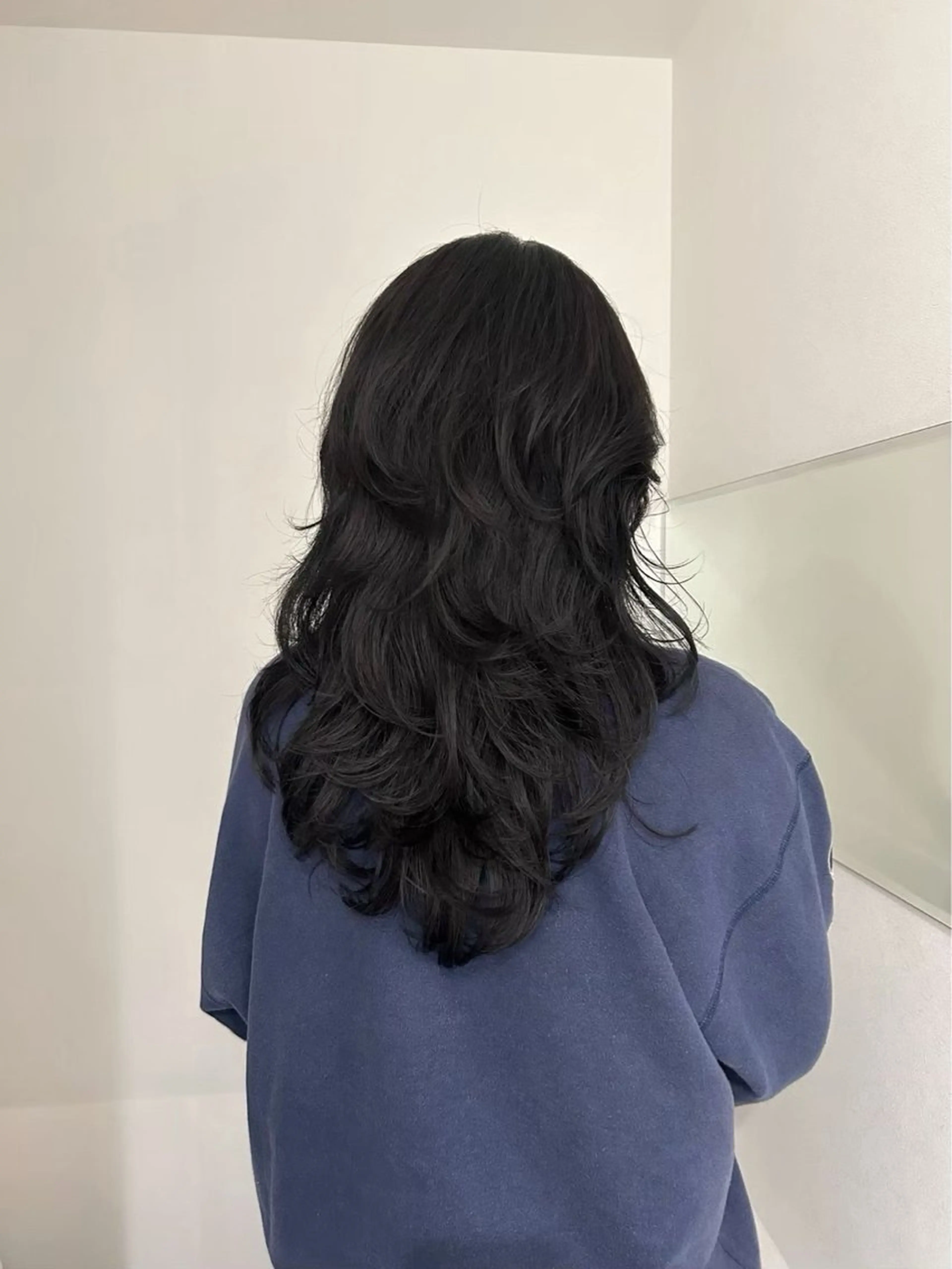 【 落ちる黒 ݁˖.ᐣ ˚⋆ 】暗染めワンカラー ＋ トリートメント 🐈‍⬛⸒⸒🩶の写真