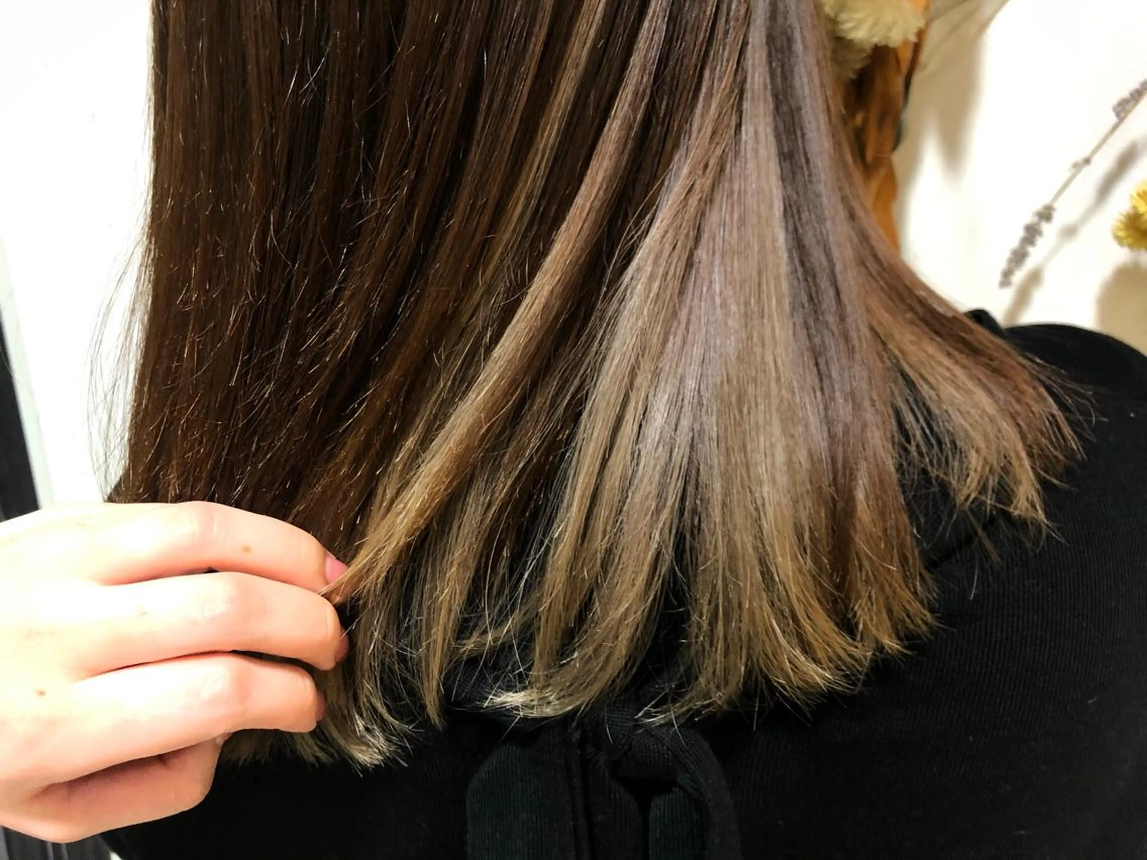 ミディアム カット ヘアカラー 松佐 ゆかりのヘアスタイル