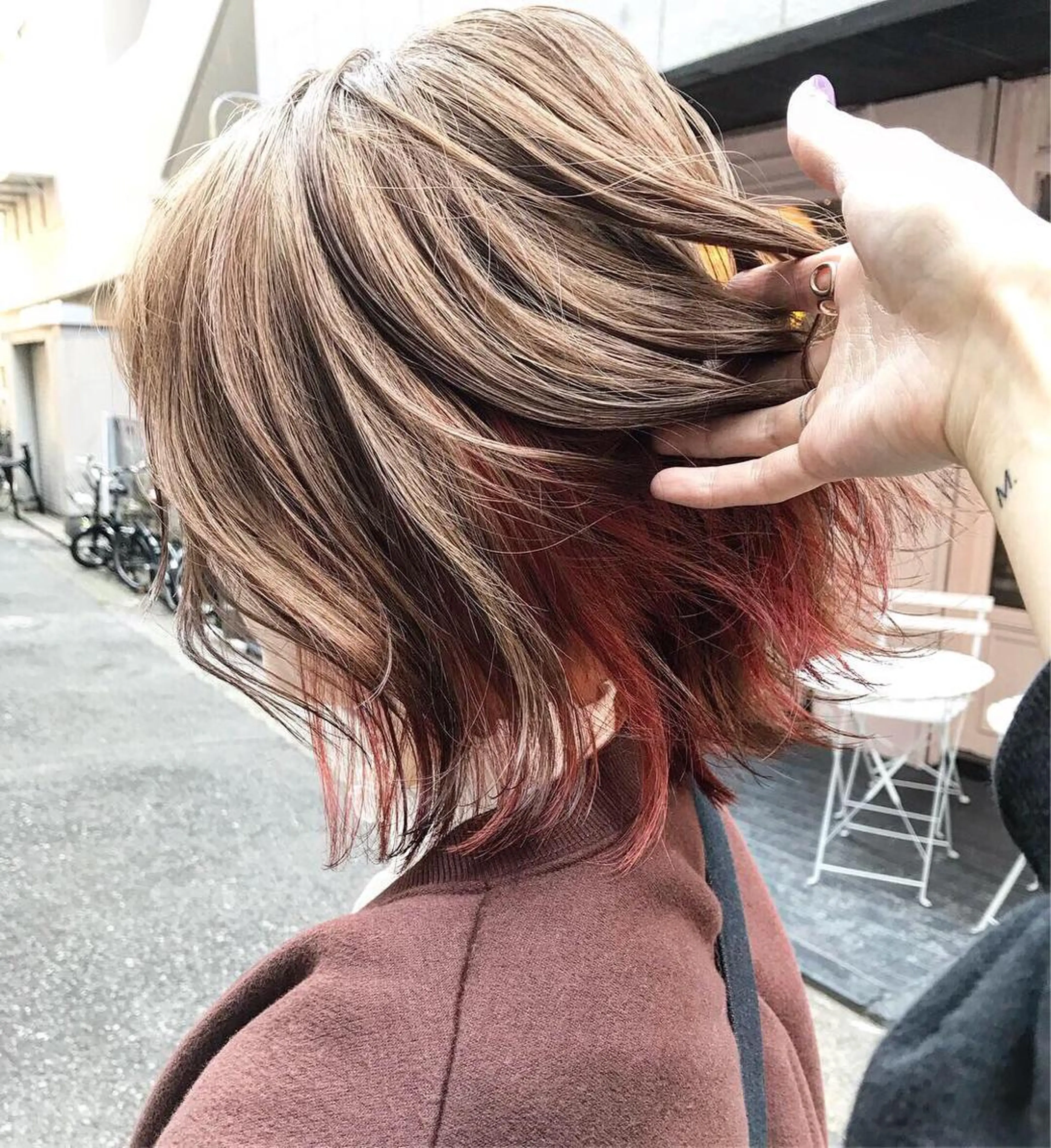 ミディアム カラー クオーレ hairのヘアスタイル