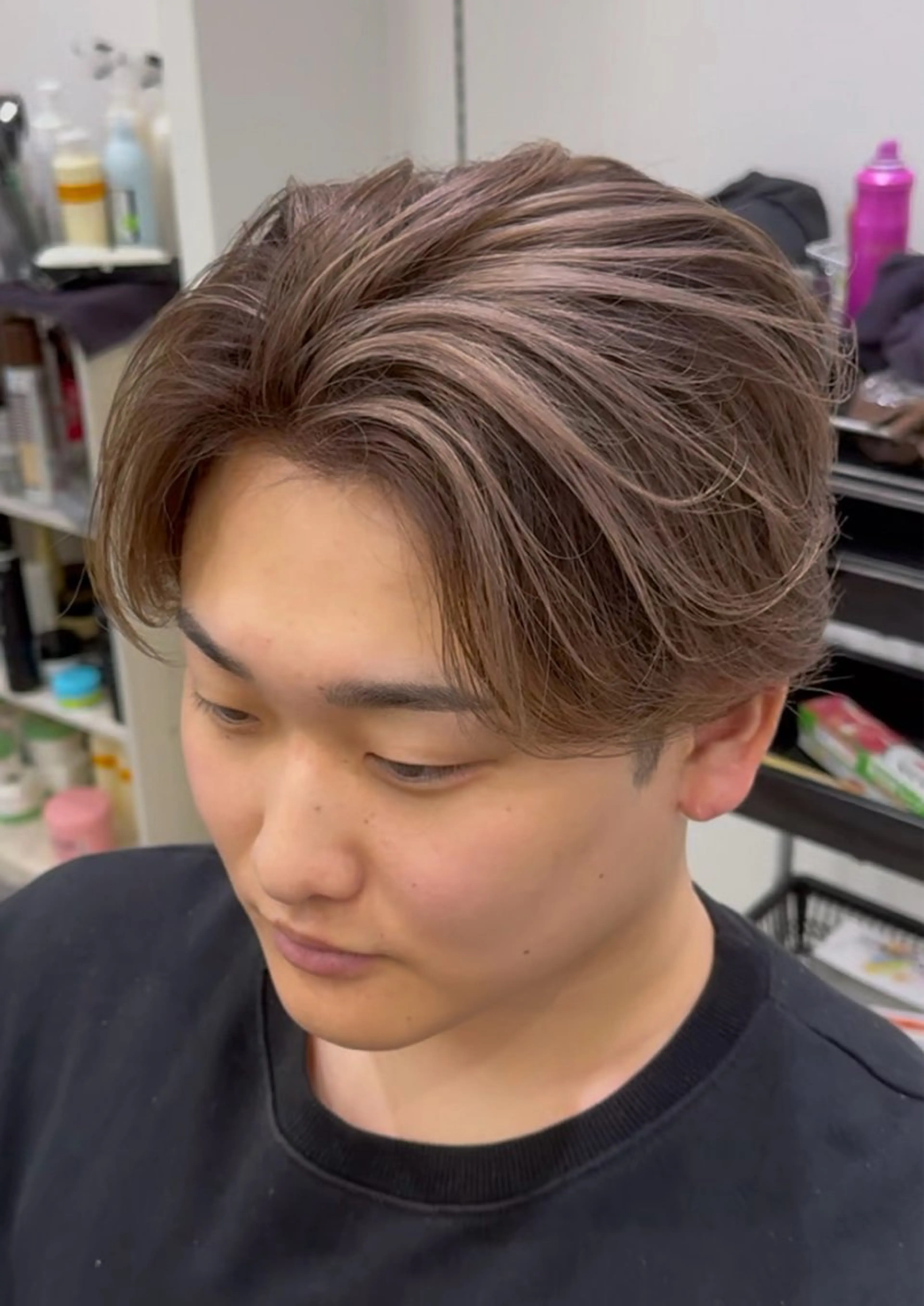 ショート カラー メンズ カット ヘアカラー 【メンズ特化】岩瀬 武【メンズパーマ】のヘアスタイル