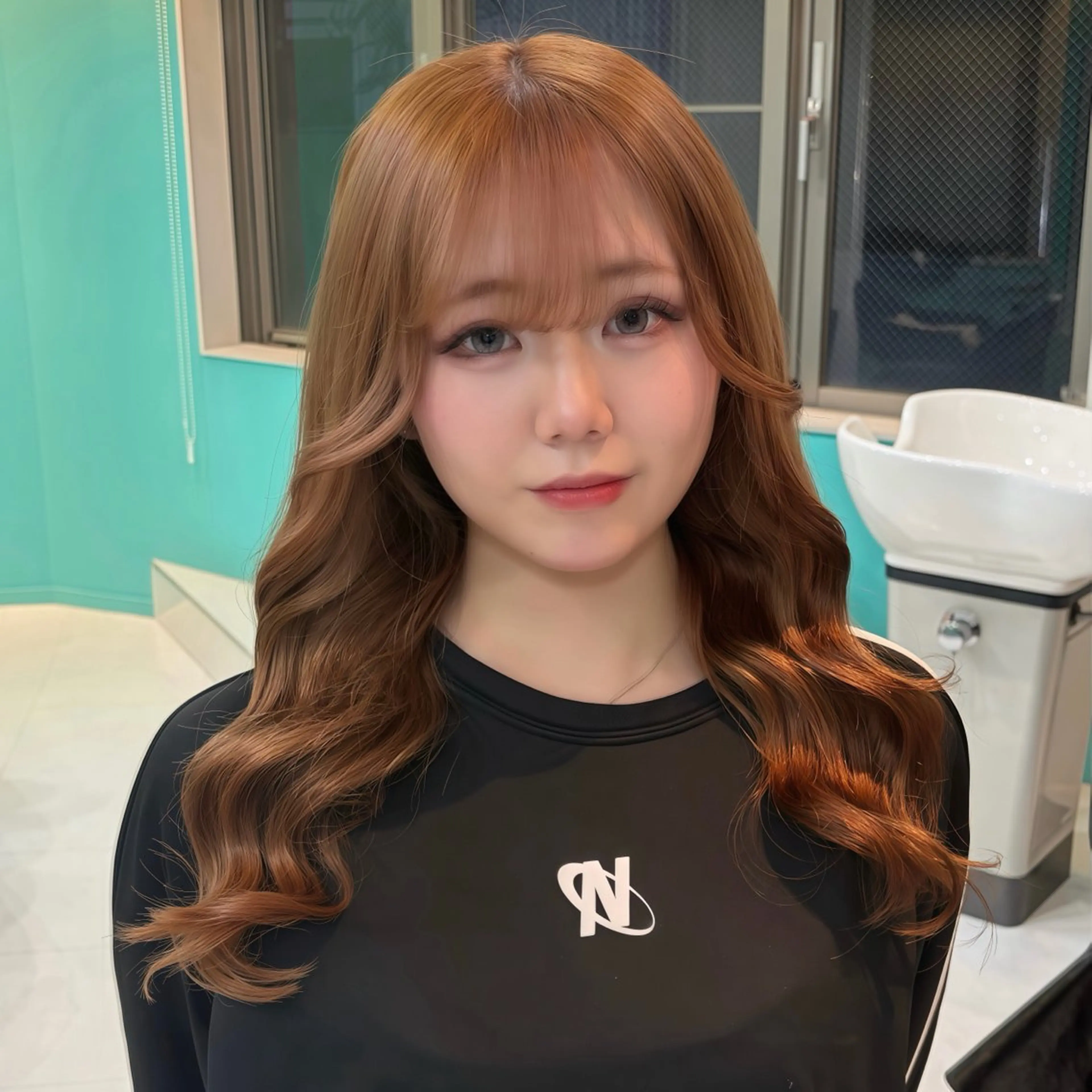 セミロング カラー ベージュカラー ミルクティーベージュ ヘアカラー トリートメント デザイン/ボブ/ Natsukiのヘアスタイル